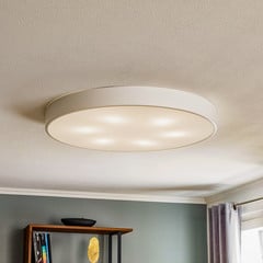 Cleo 800 lámpara de techo, blanco, sensor, IP20, Ø 78 cm, metal
