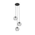 Lindby pendant light Danika, round, Ø 50 cm, black, metal