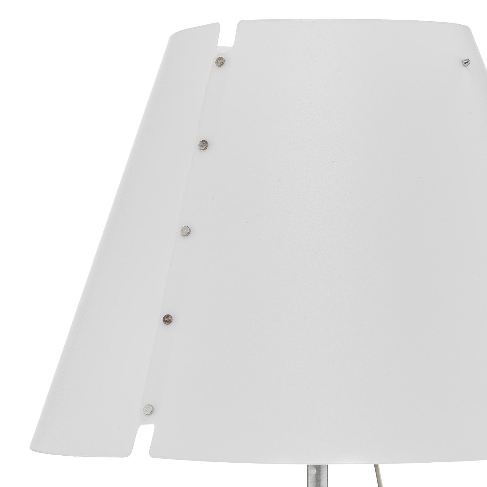 Luceplan Costanzina LED-bordslampa aluminium vit