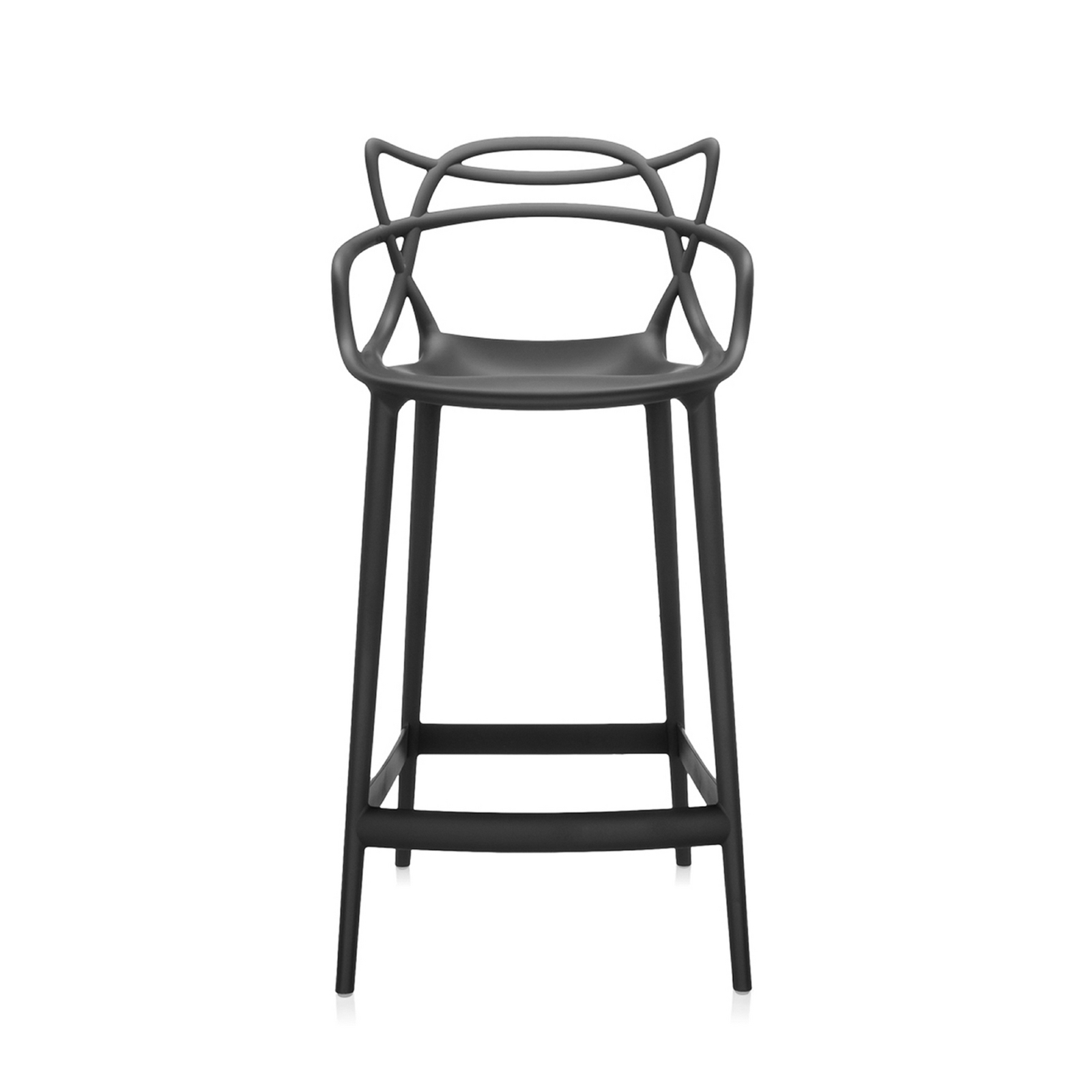 Masters barstol, svart, høyde 99 cm - Kartell