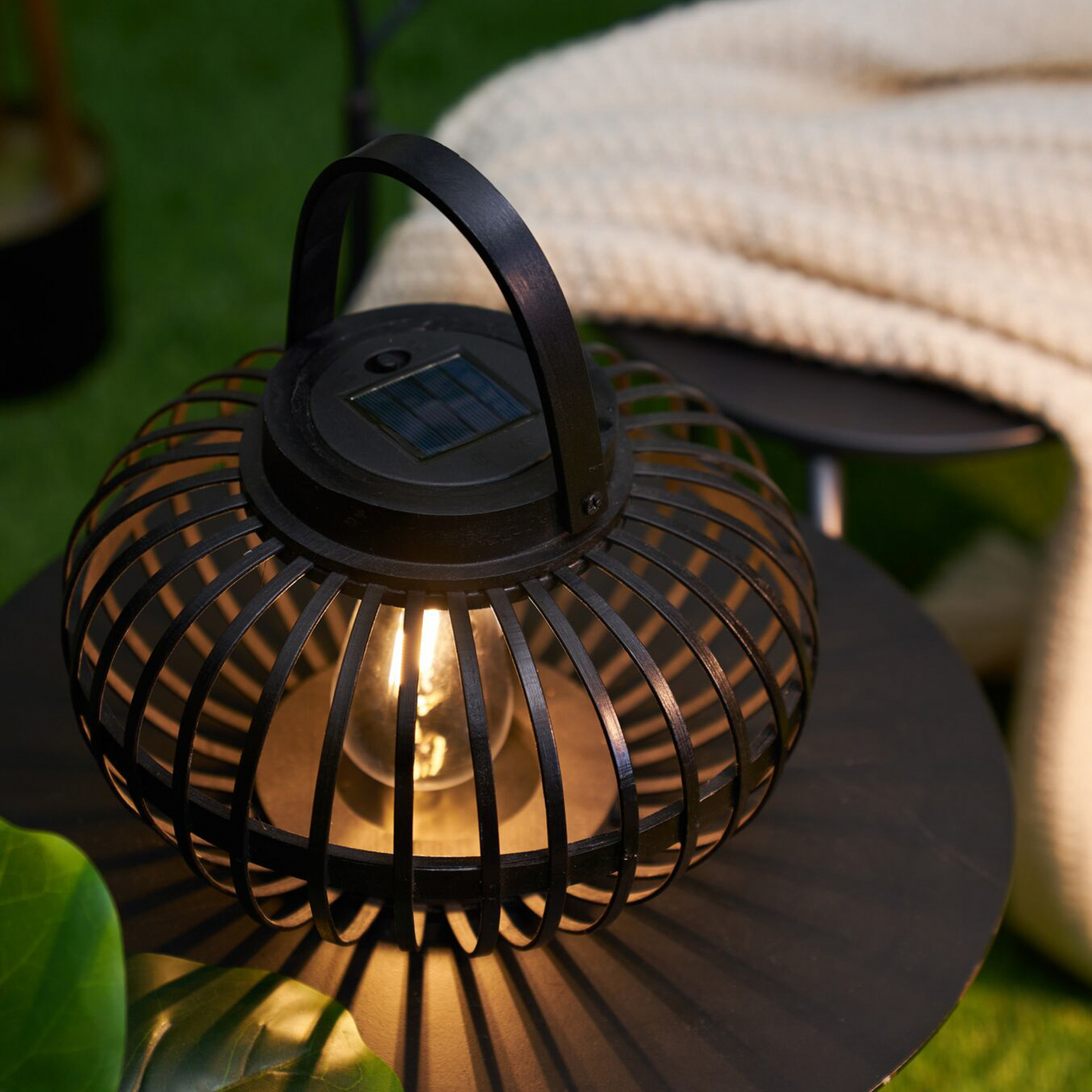 Pauleen LED-zonnetafellamp SUNSHINE BLISS zwart 17 cm IP44