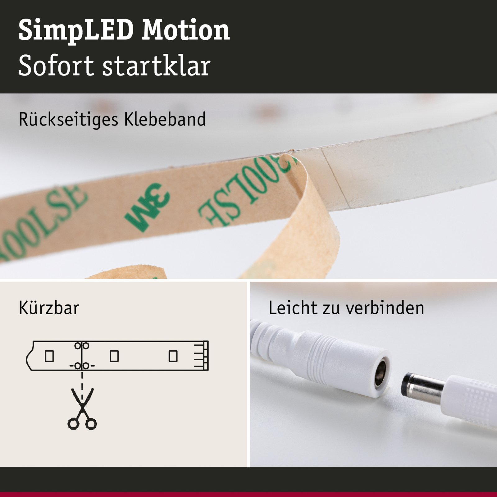 Paulmann SimpLED Motion LED-Strip Set, 5m Télécommande RVB