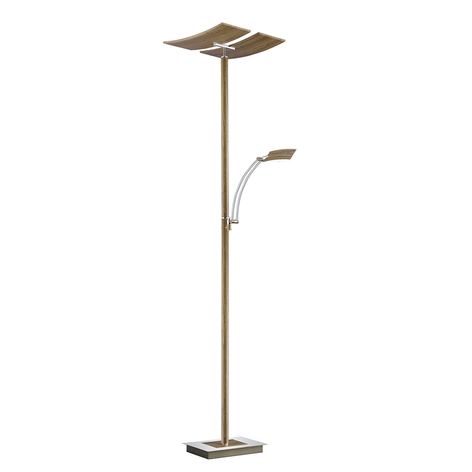 B-Leuchten Duo LED-gulvlampe med dimmer, tre