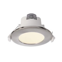 LED stropné svietidlo Acrux, Ø 10 cm, strieborný mat, CCT