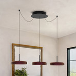 LED-Hängeleuchte LORA III, schwarz, Ø 36 cm, dimmbar 40° CCT