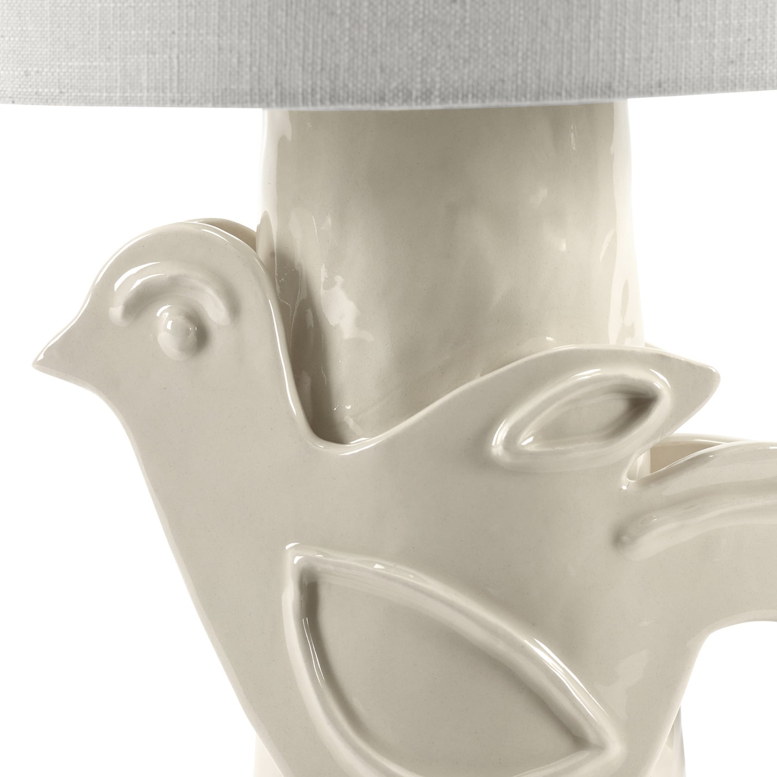 WHITE PALOMA bordlampe, hvid, stentøj, højde 52 cm, E27 – Serax