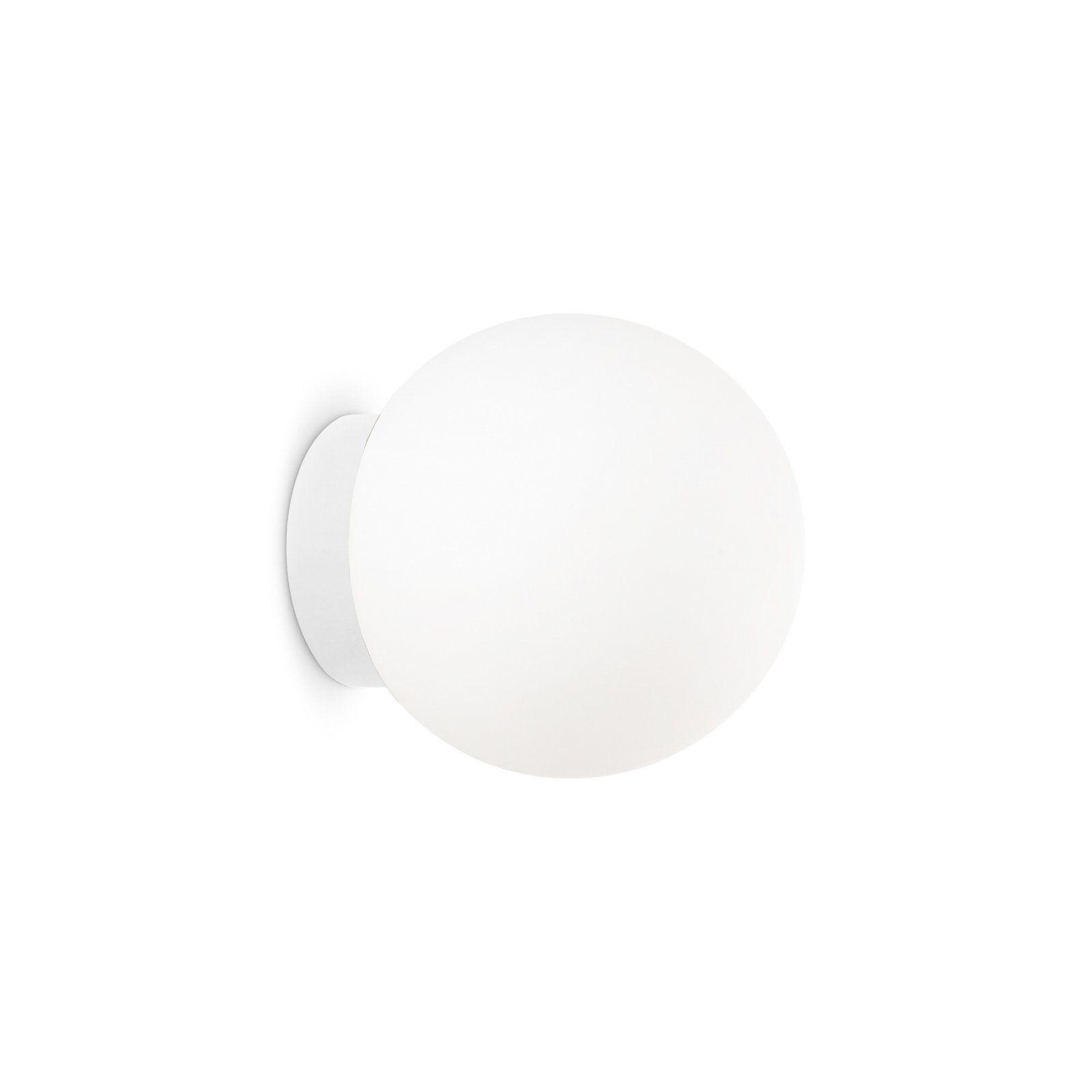 Ideal Lux Mapa wall light Ø 15 cm, G9, white, glass, sphere