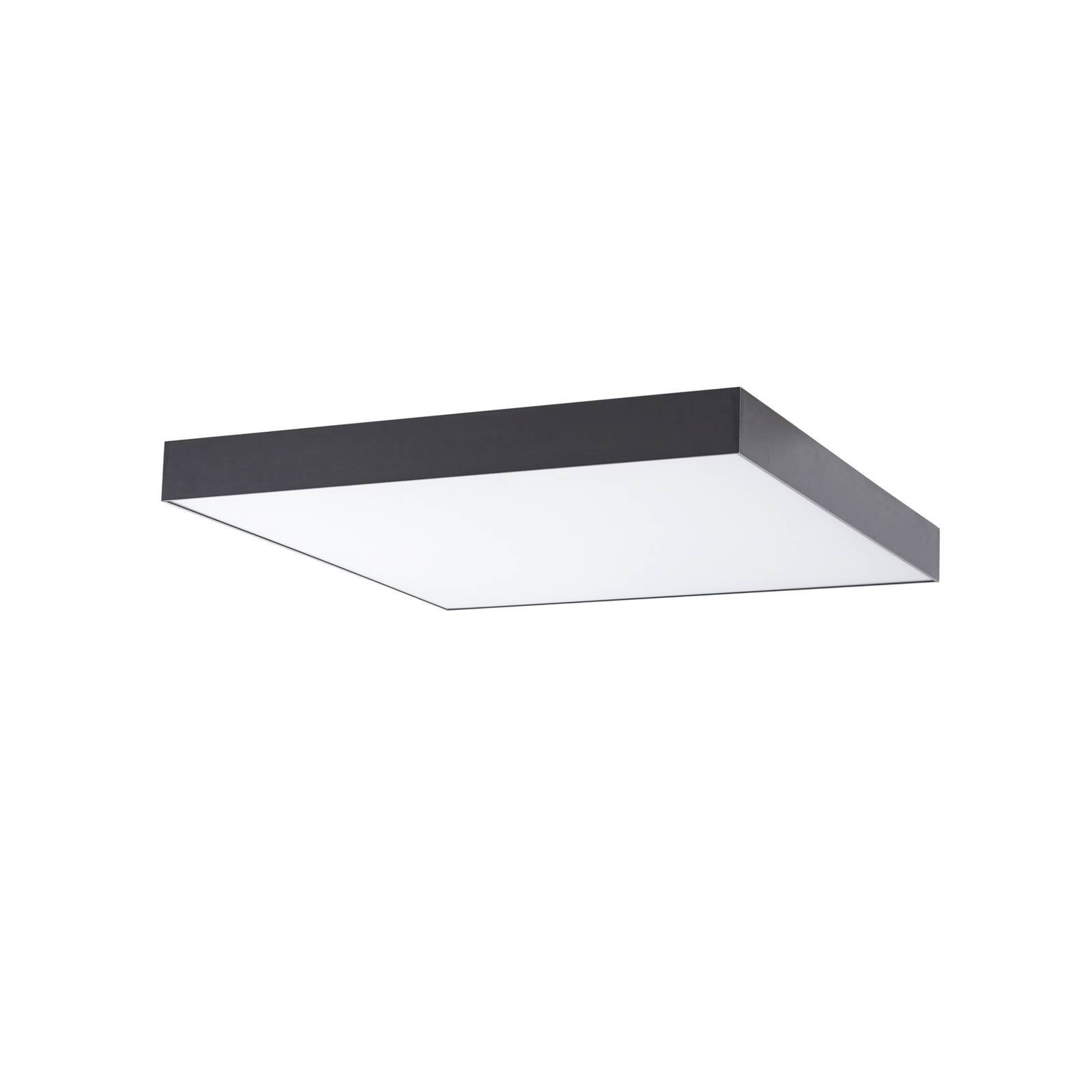 Lucande LED-Deckenlampe Leicy, schwarz, 60 cm, RGBIC, CCT