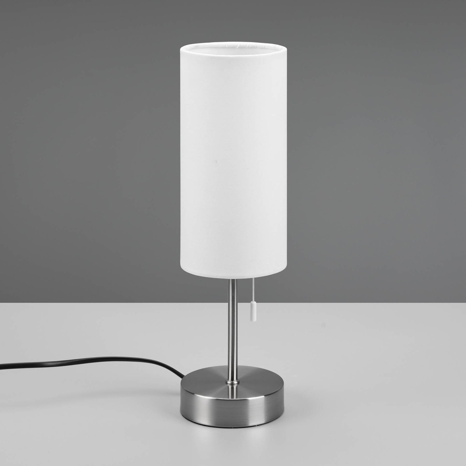 Jaro table lamp with USB port, white/nickel