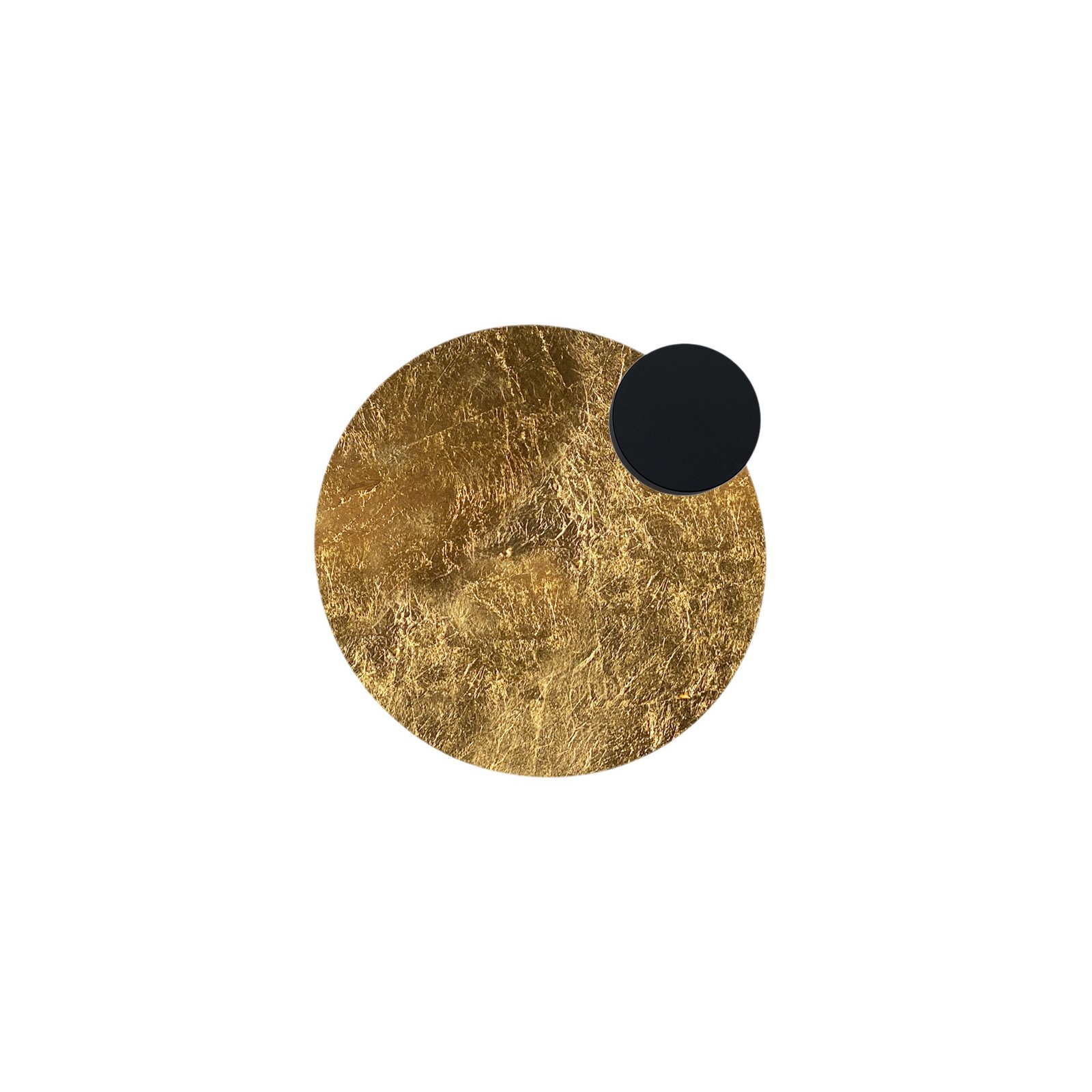 Knikerboker LED wall lamp Pois, gold, Ø 25 cm, dimmable