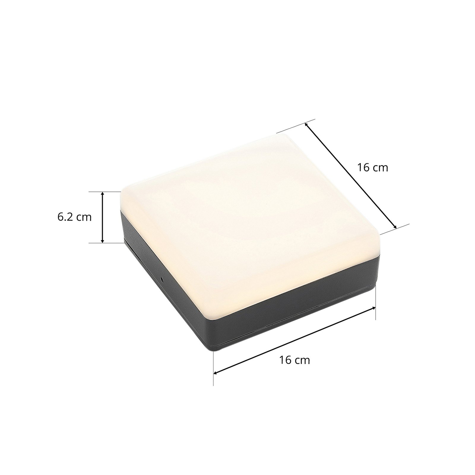 Thilo LED Venkovní Stropní Lampa s Sensor Grey - Lucande