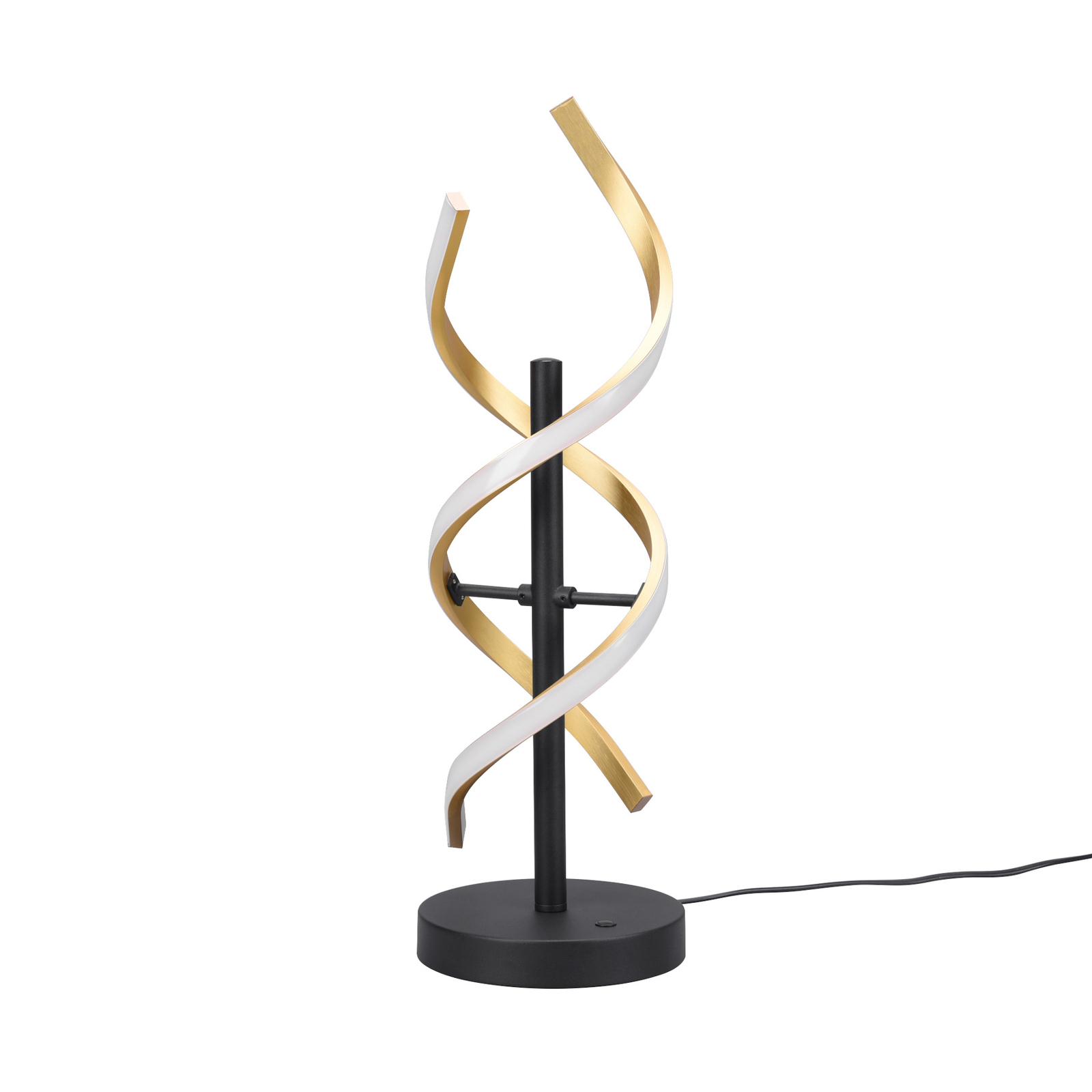Sequence LED table lamp, dimmable, CCT, brass