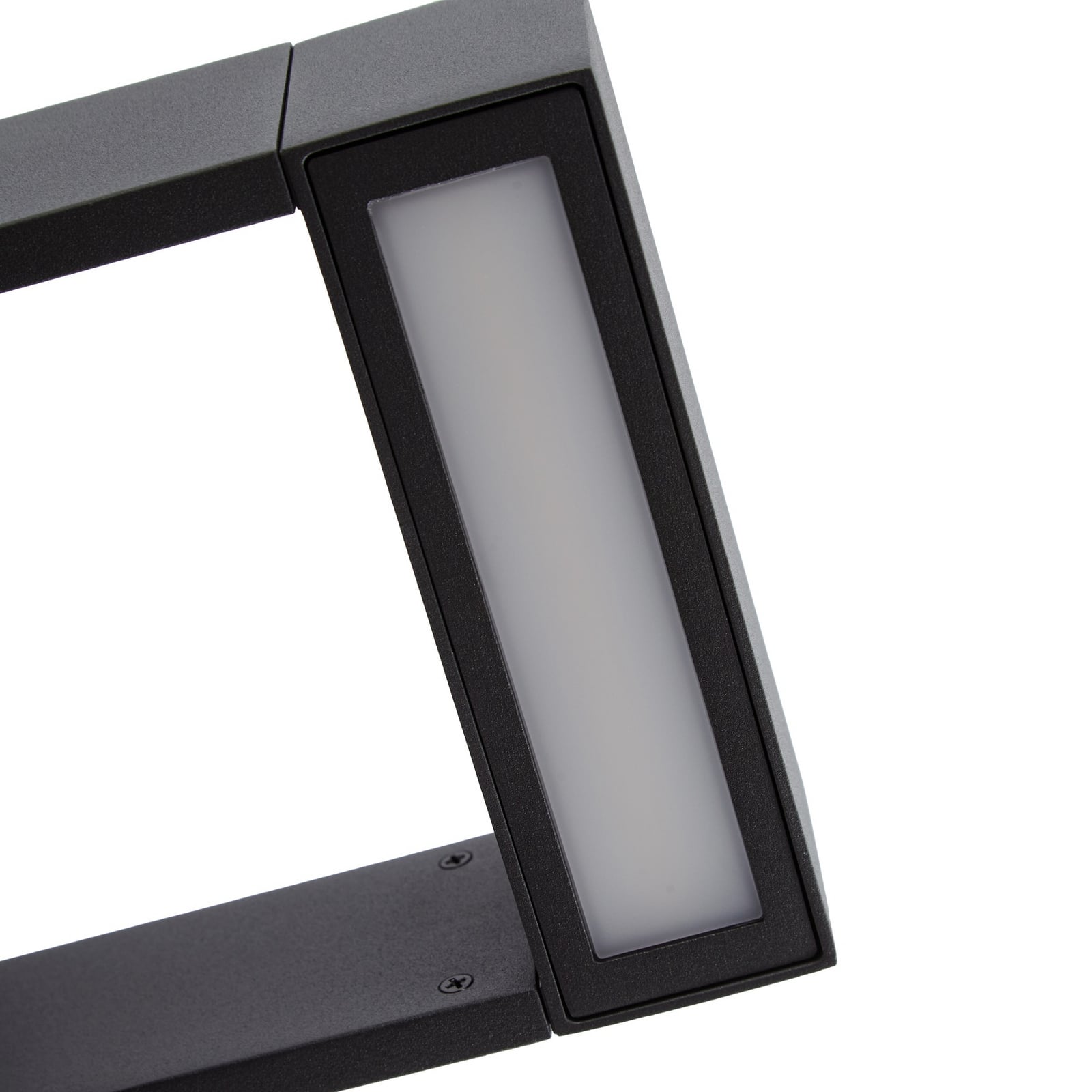 Lampa de perete pentru exterior cu LED Arcchio Kovato, cu senzor, gri închis,