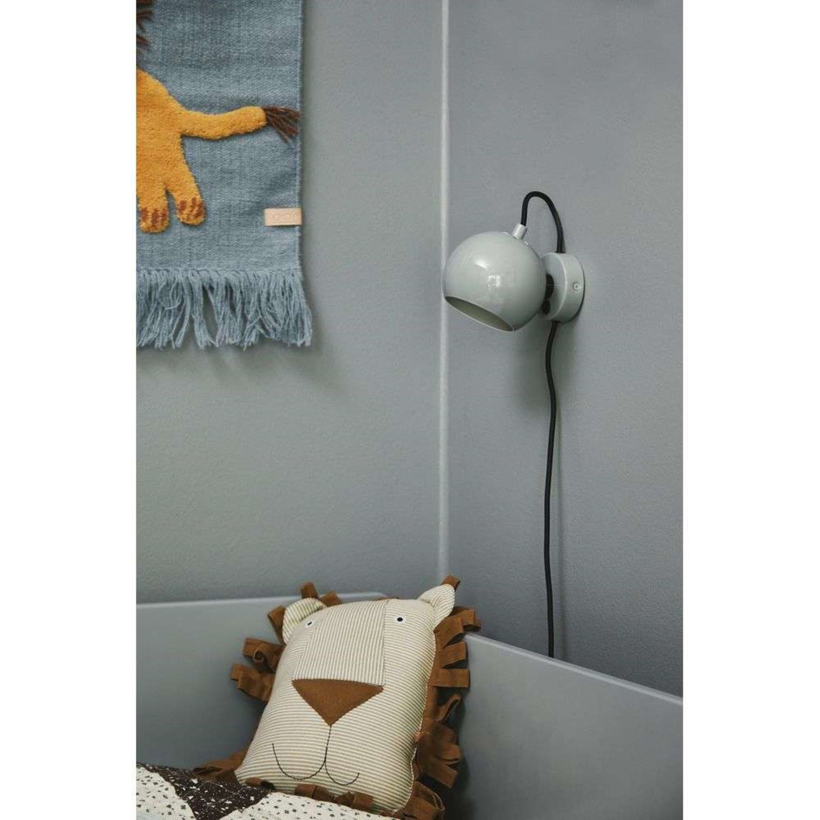 Ball Aplique de Pared Matt Aqua Green - Frandsen