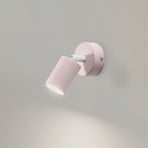 Wandstrahler Livia, rosa, 13 cm, Metall, verstellbar, GU10