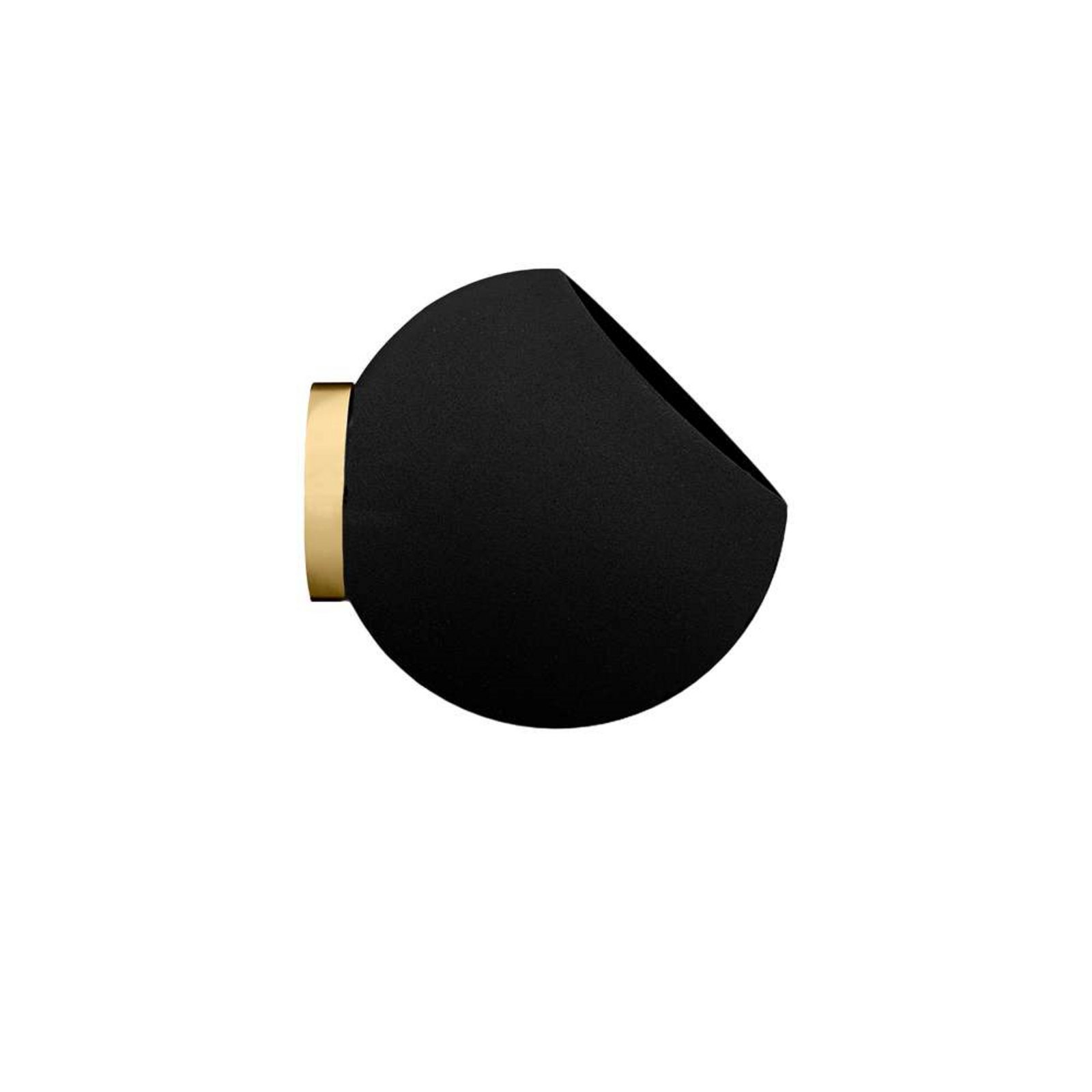 Globe Wall Kvetináč s Rastlinou Ø17xH15,4 Black/Gold - AYTM