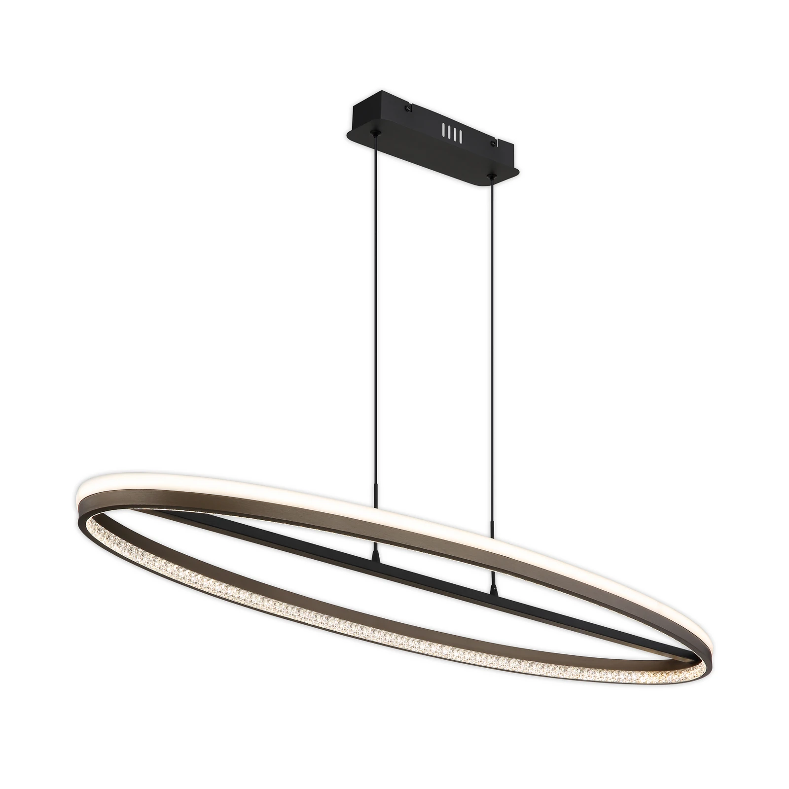 Della LED lógó lámpa, 101 cm hosszú, sötétszürke, fém