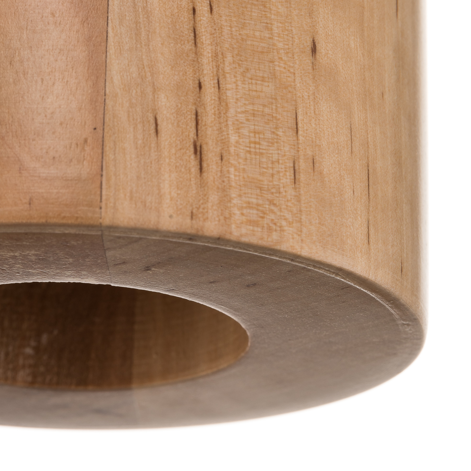 Plafonnier Ara en forme de cylindre en bois