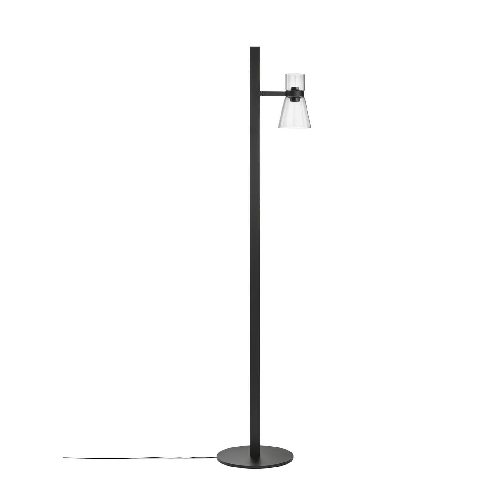 Flos LED-Stehlampe Nocturne F1 Cone, schwarz, 1-flg., 206 cm