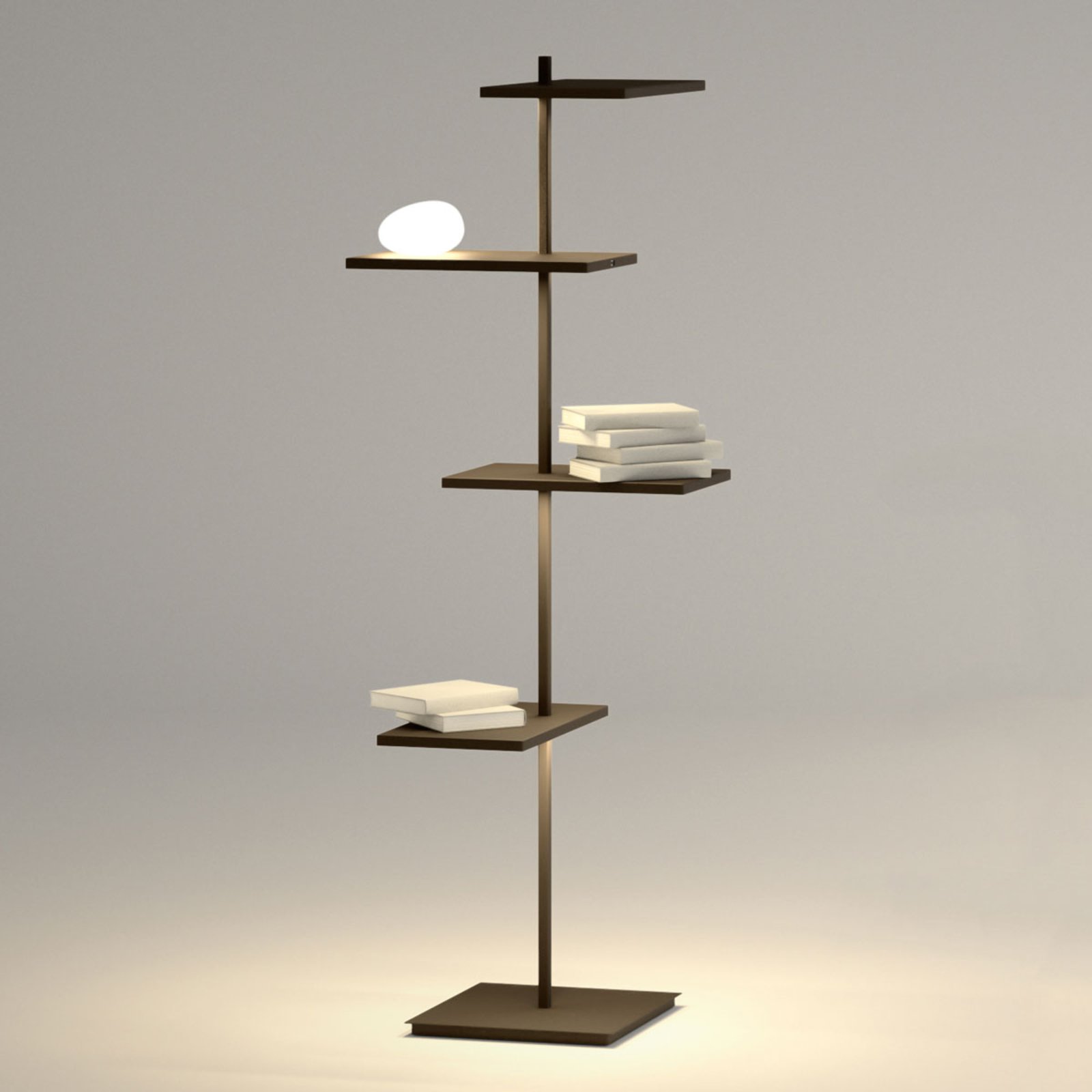 Suite LED-Stehleuchte, braun, 133 cm - Vibia Suite LED-Stehleuchte, braun, 133 cm - Vibia