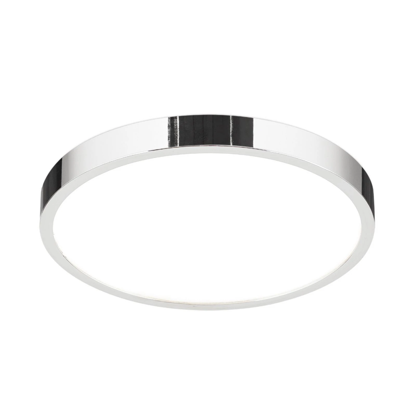 LED plafondlamp Disc, chroomkleurig, Ø 24 cm, CCT, metaal