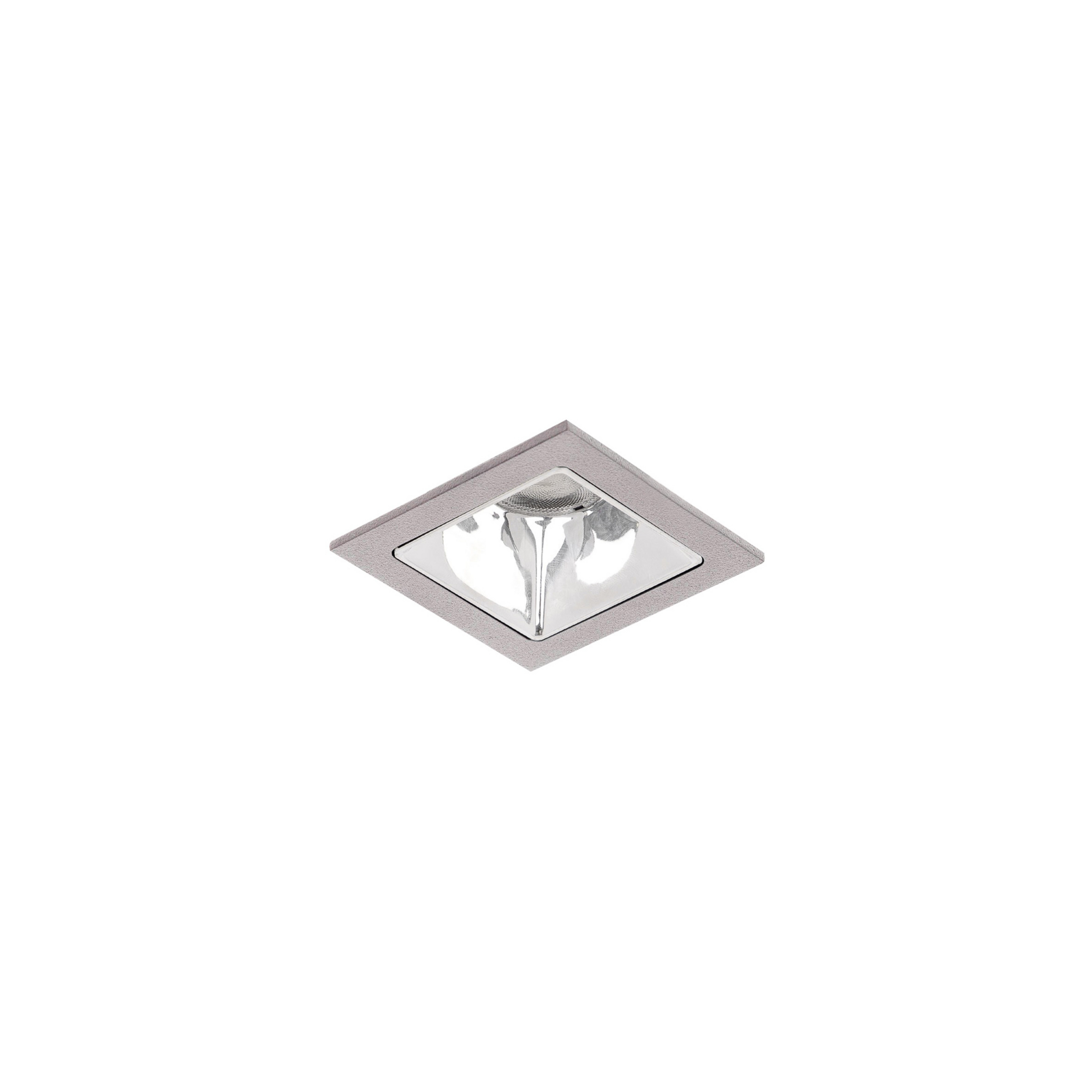 BRUMBERG Apollo Micro, glatt, eckig, DALI, 3.000 K, silber