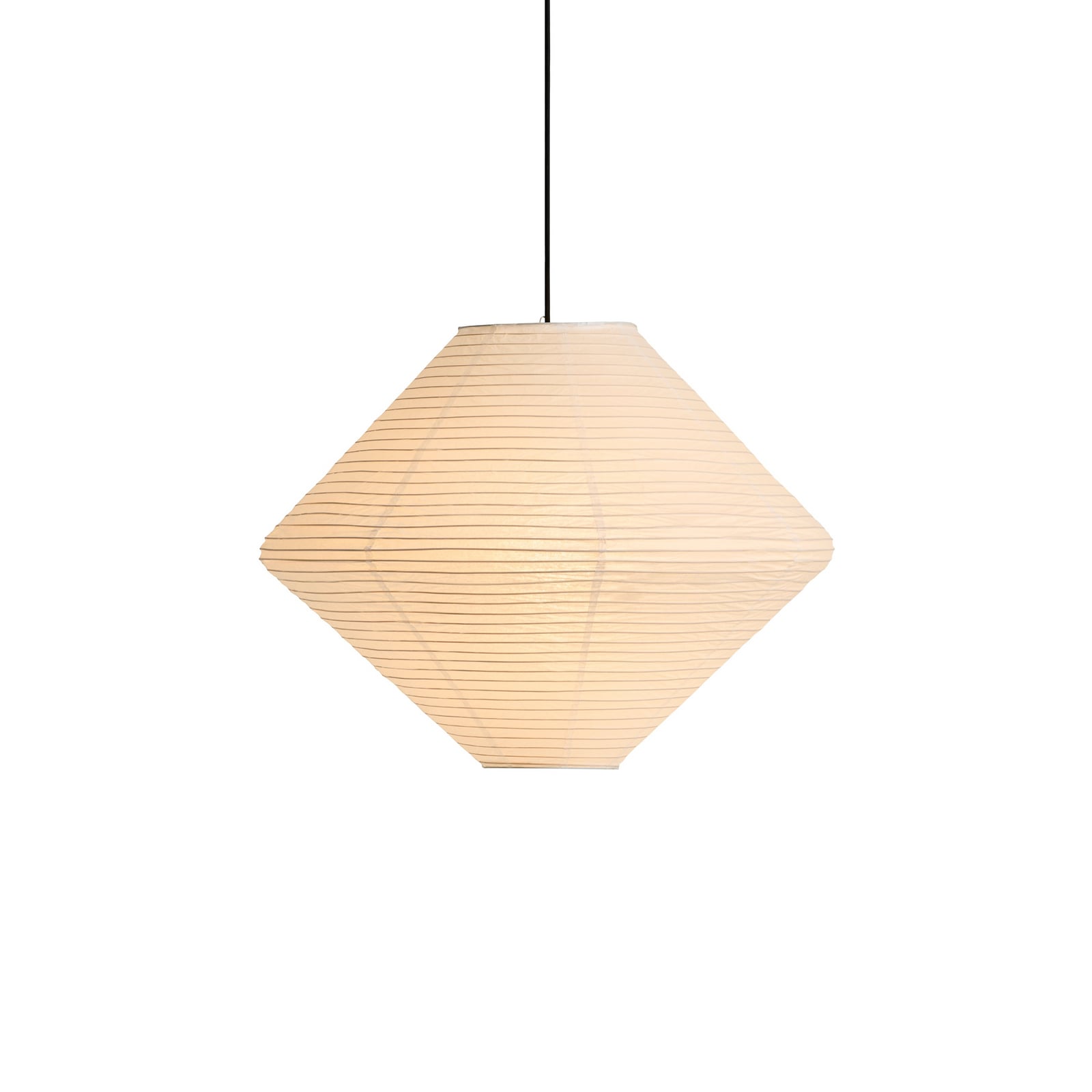 HAY-varjostin Diamond, halkaisija 60 cm, valkoinen, paperi/bambu