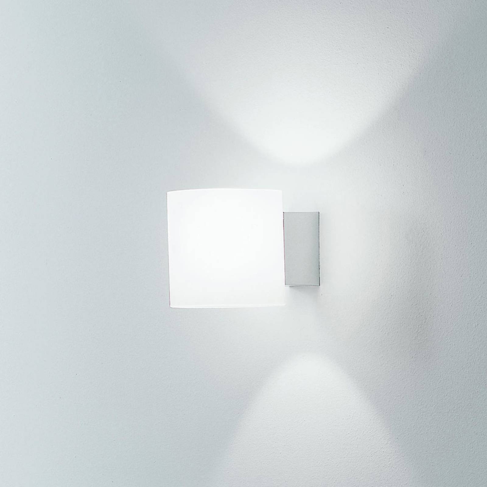Martinelli luce cső fali lámpa, 10 cm-es üvegernyő