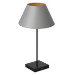 Table table lamp black, conical grey/gold