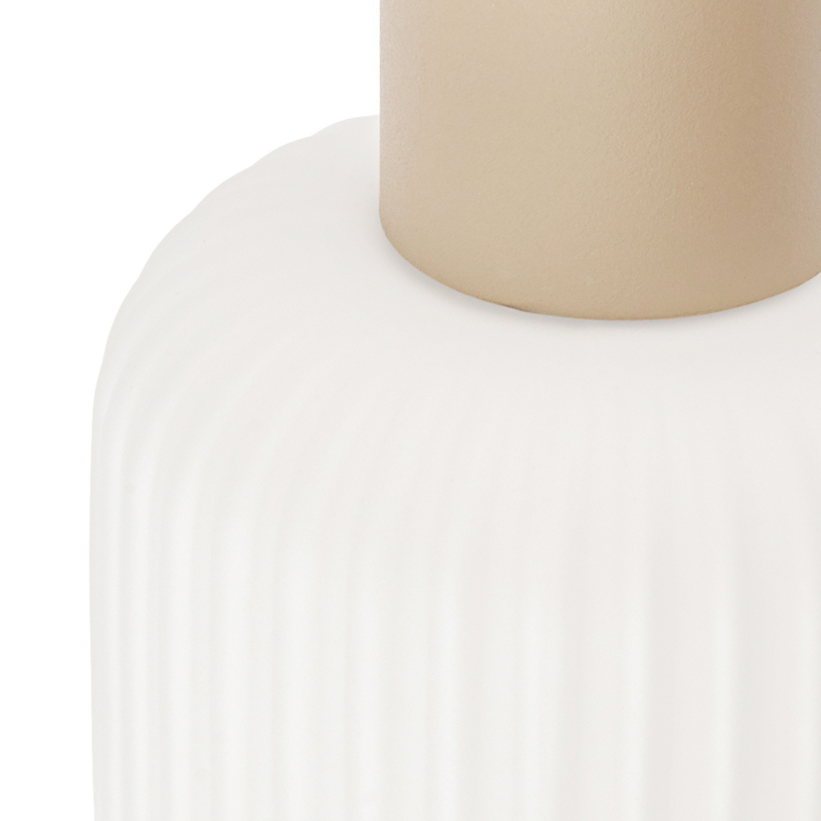 Nola plafondspot Evey, lengte 83 cm, 4-lamps, wit/beige Nola plafondspot Evey, lengte 83 cm, 4-lamps, wit/beige