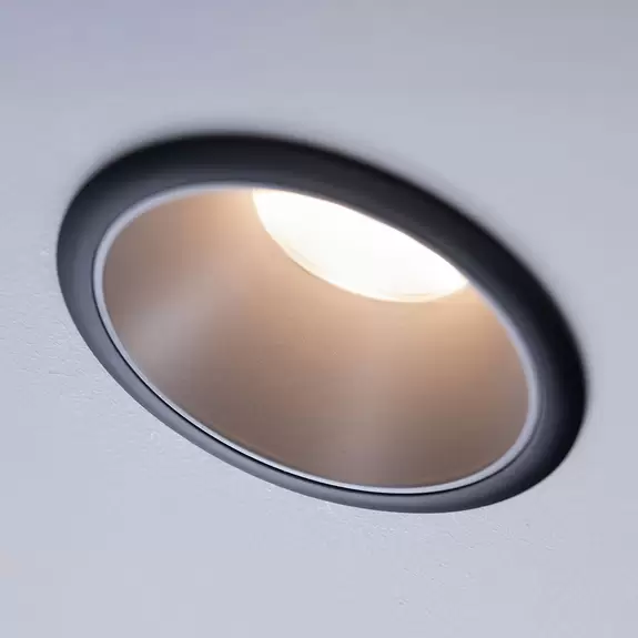 Lampenwelt Paulmann Cole LED-Spotlight, silber-schwarz