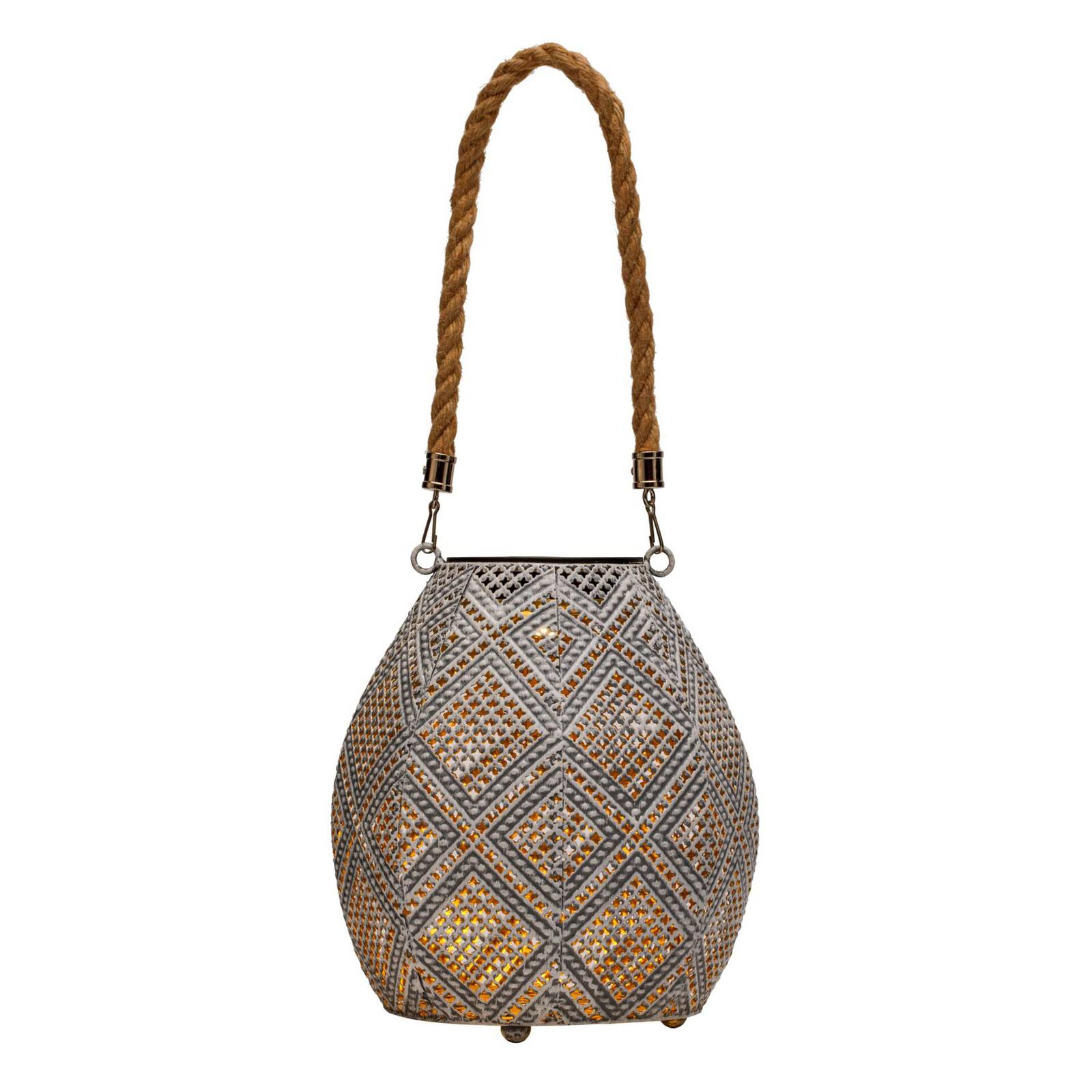 Pauleen Sunshine Diamond LED solar lantern, metal, 0.04 W, H: 19.5 cm