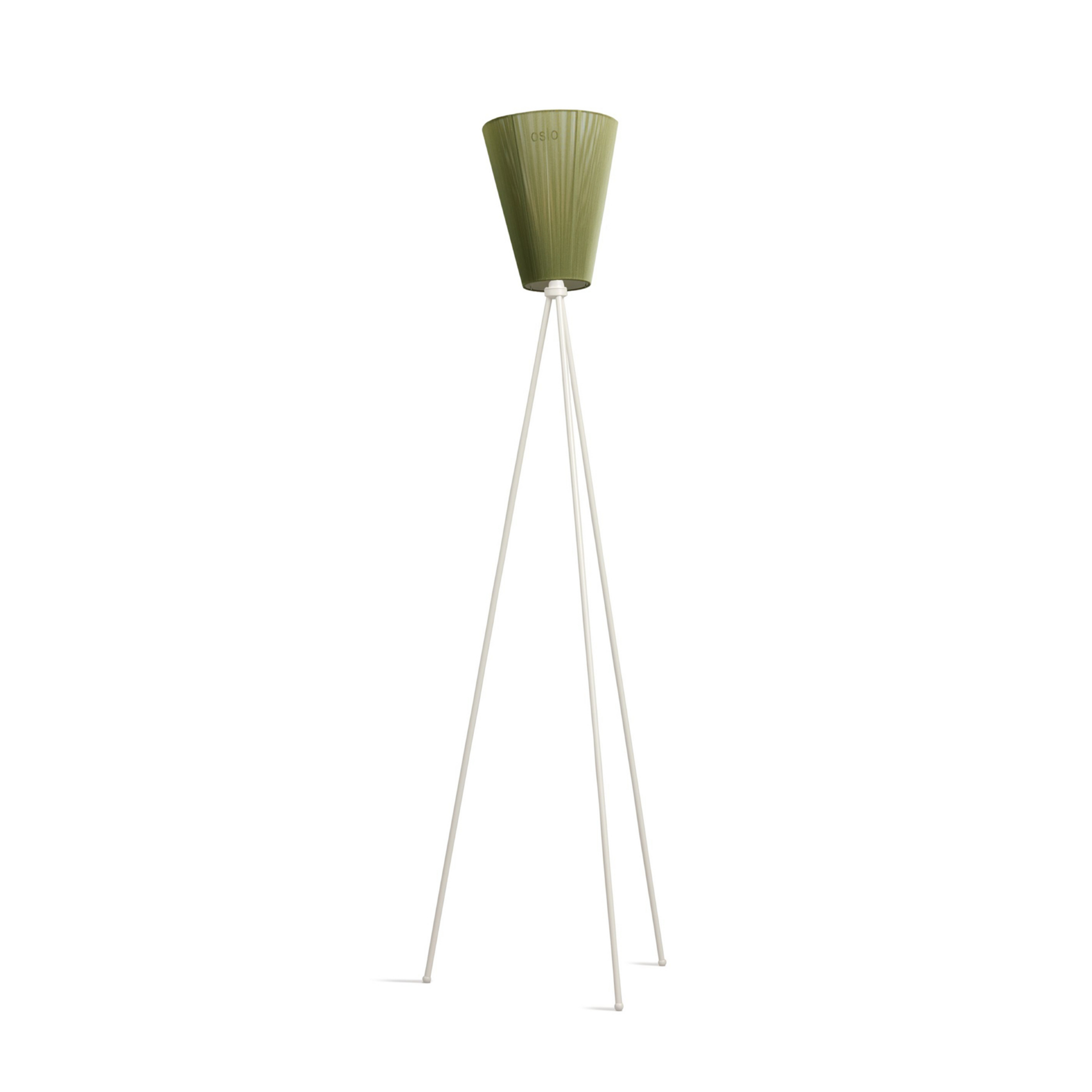 Oslo Wood Stojaca Lampa White/Green - Northern