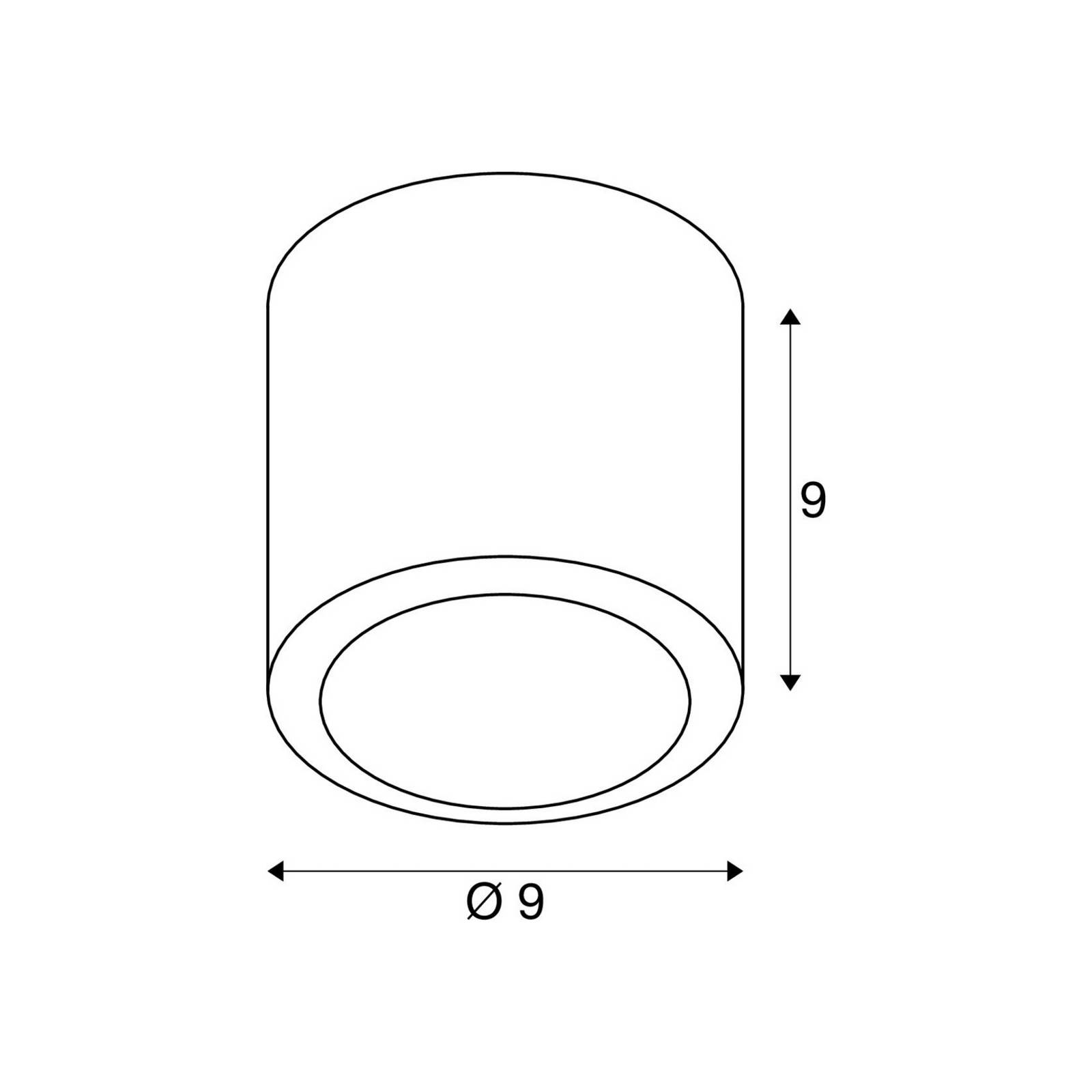 SLV Lampa sufitowa LED Oculus, kolor mosiężny 9 cm ściemniany do ciepłego