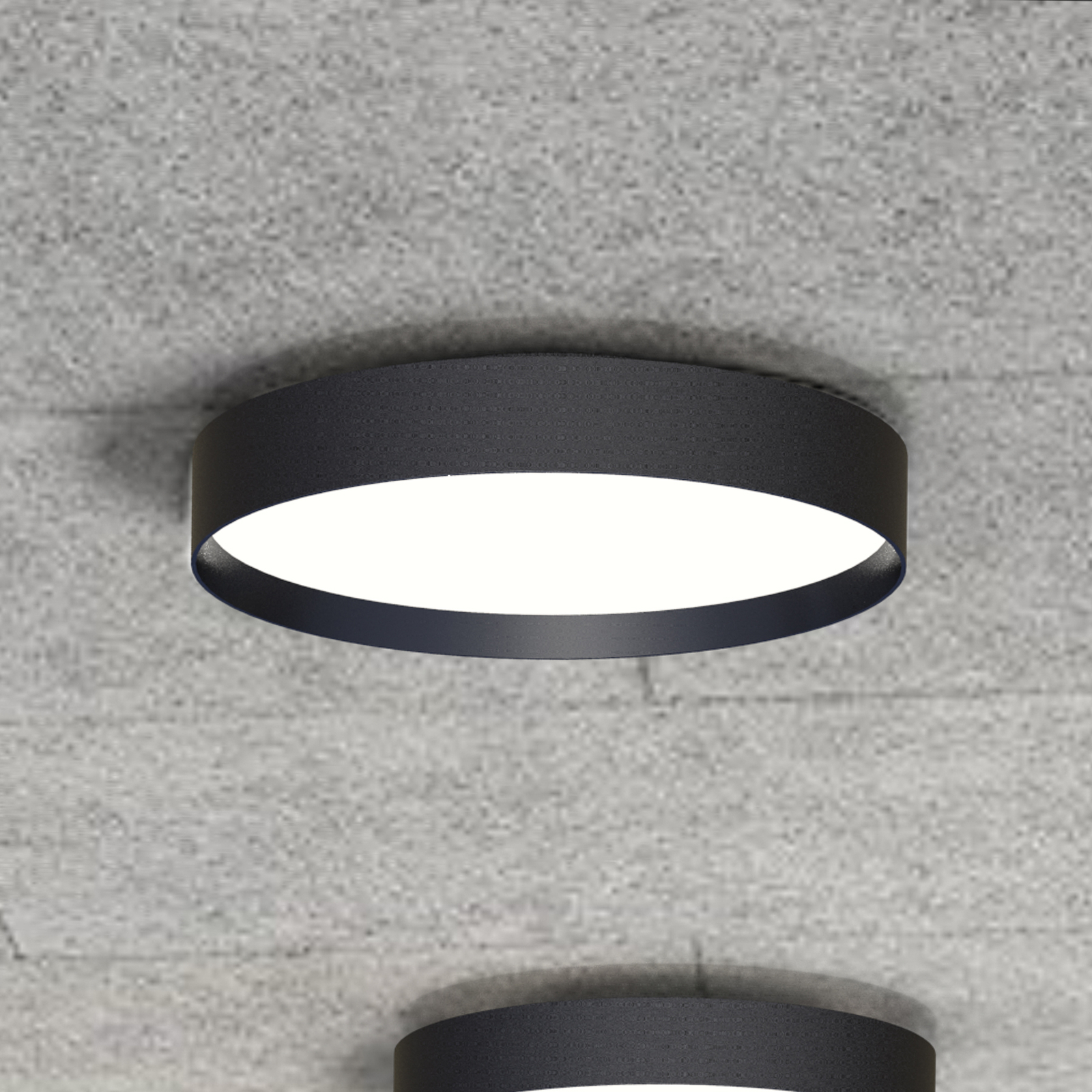LOOM DESIGN Lucia LED ceiling light Ø45cm black