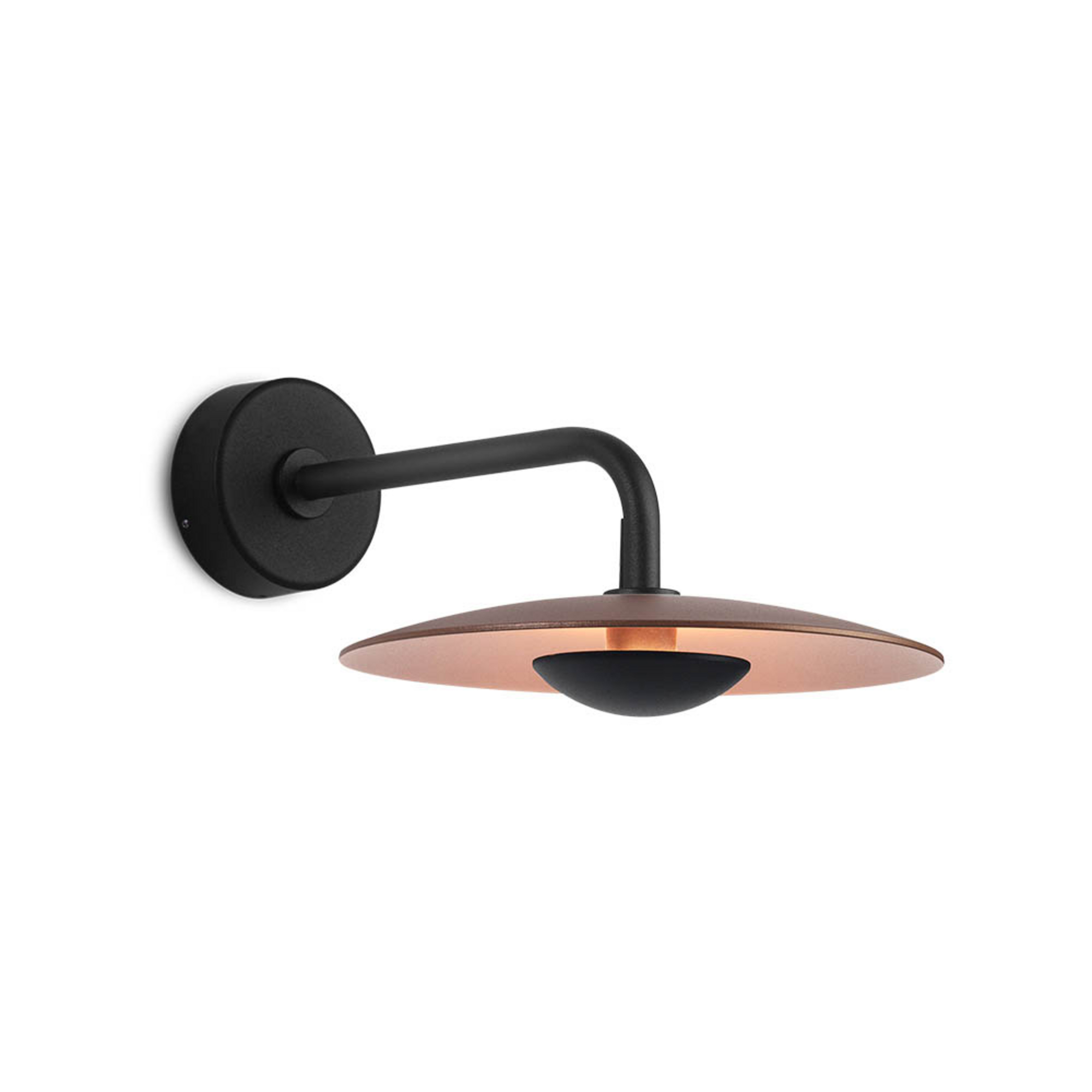 Ginger 20A Außenwandlampe, 24V, Dim., IP65, braun - Marset