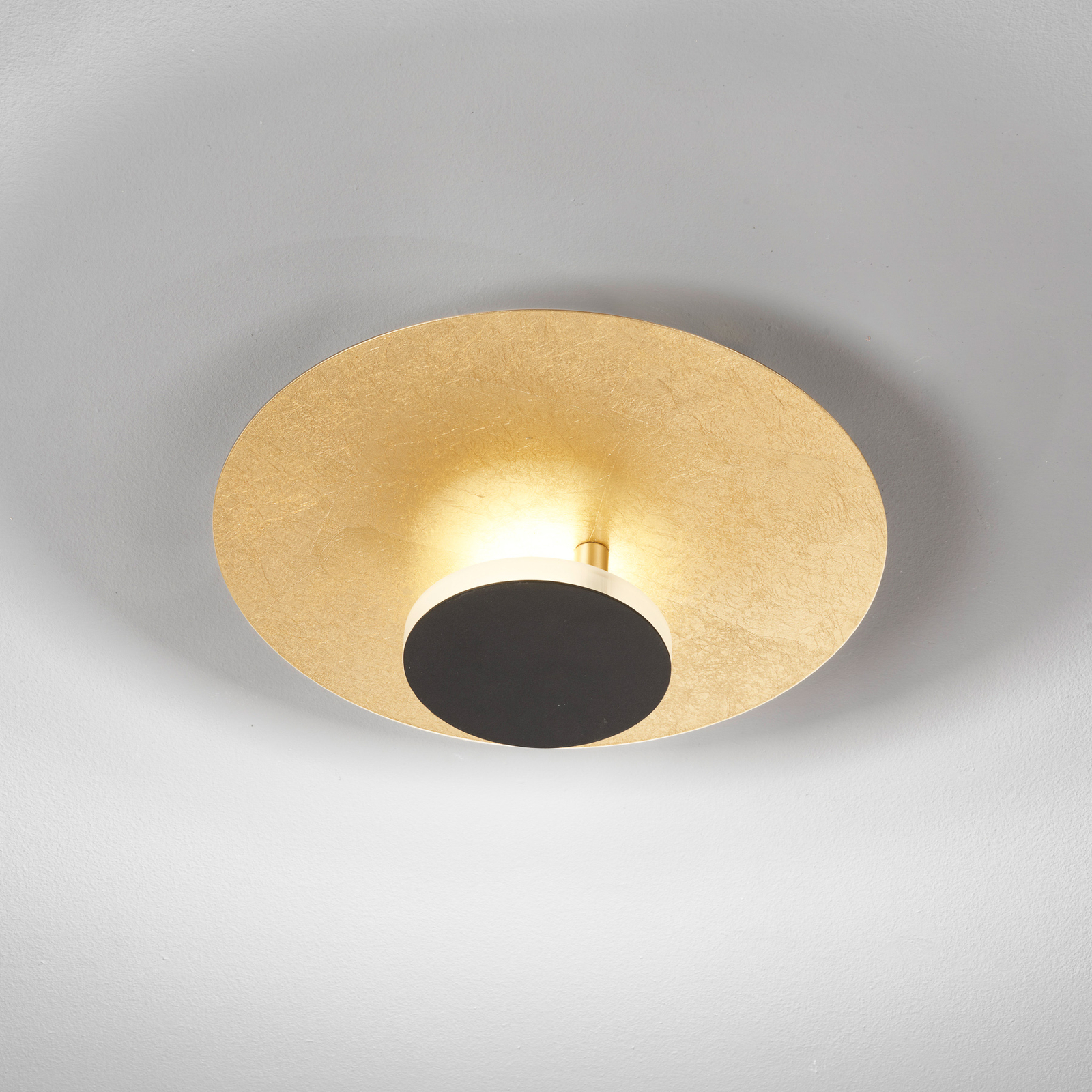 LED plafondlamp Planet indirect Ø30cm goud/zwart