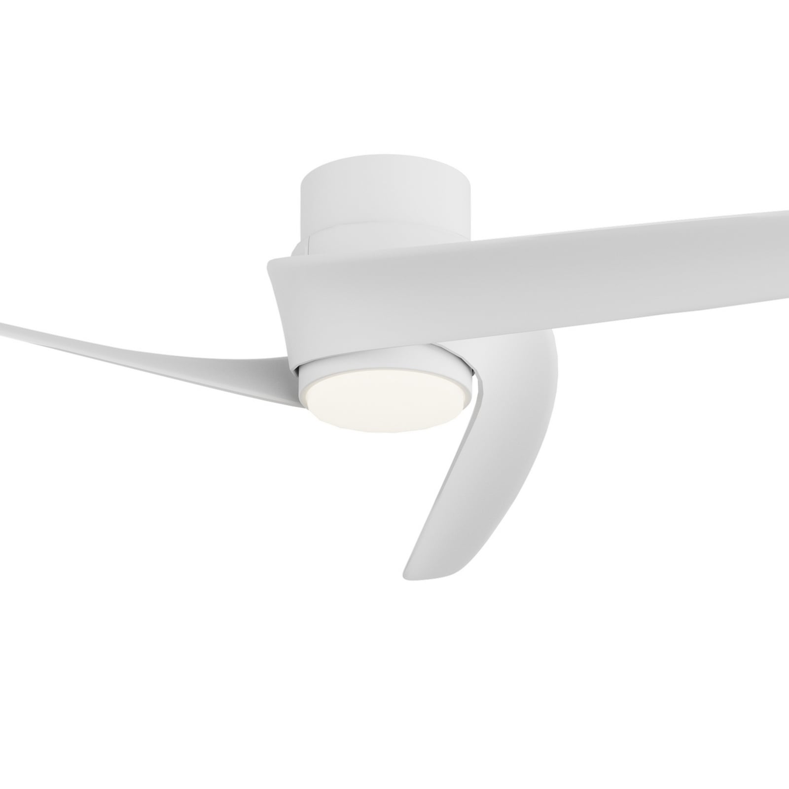 Smart LED plafondventilator Groenland S wit, stil - Mantra