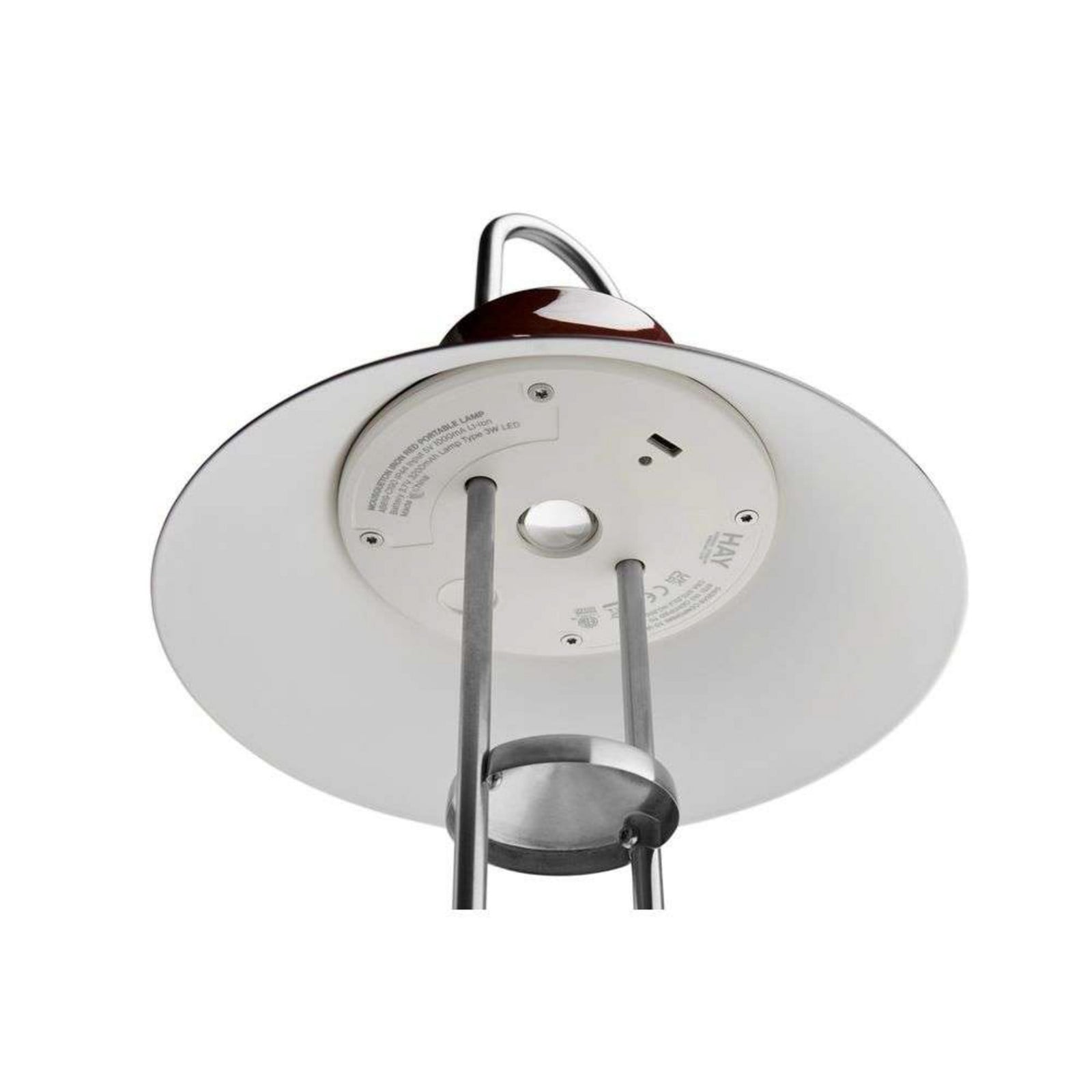 Mousqueton Portable Bordslampa Brushed Stainless Steel HAY - Vardagsrum - Metall