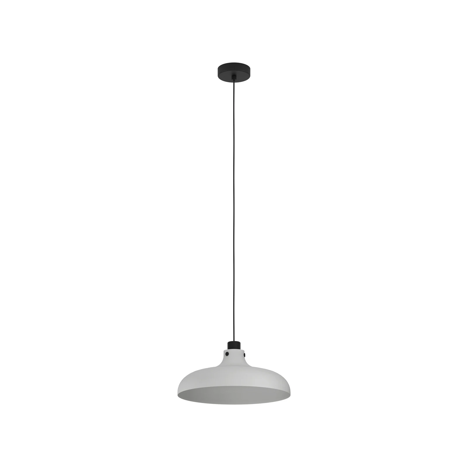 Matlock hänglampa, Ø 38 cm, grå/svart, stål