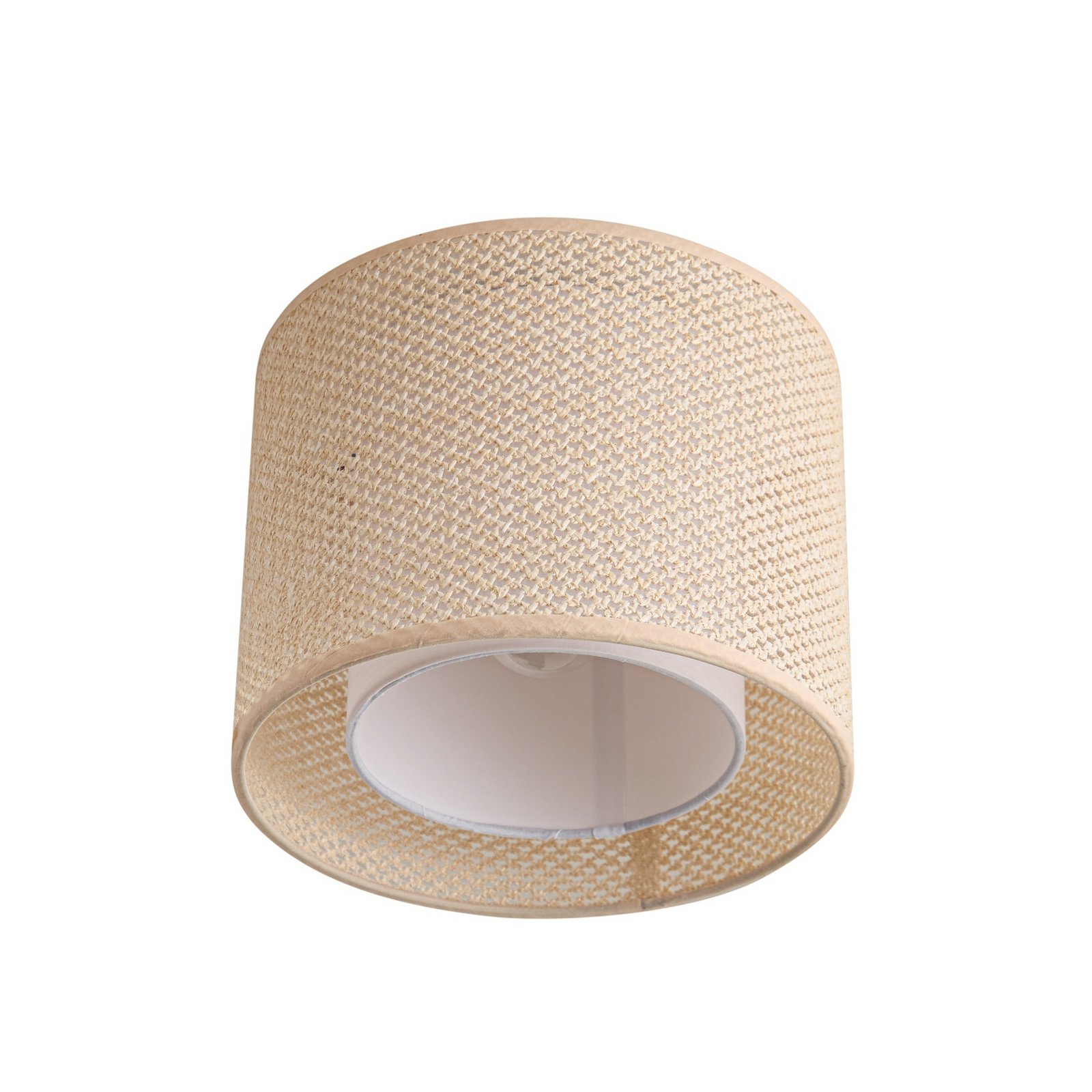 Lindby Deckenleuchte Soula, Ø 26 cm, beige, Kunststoff, E27