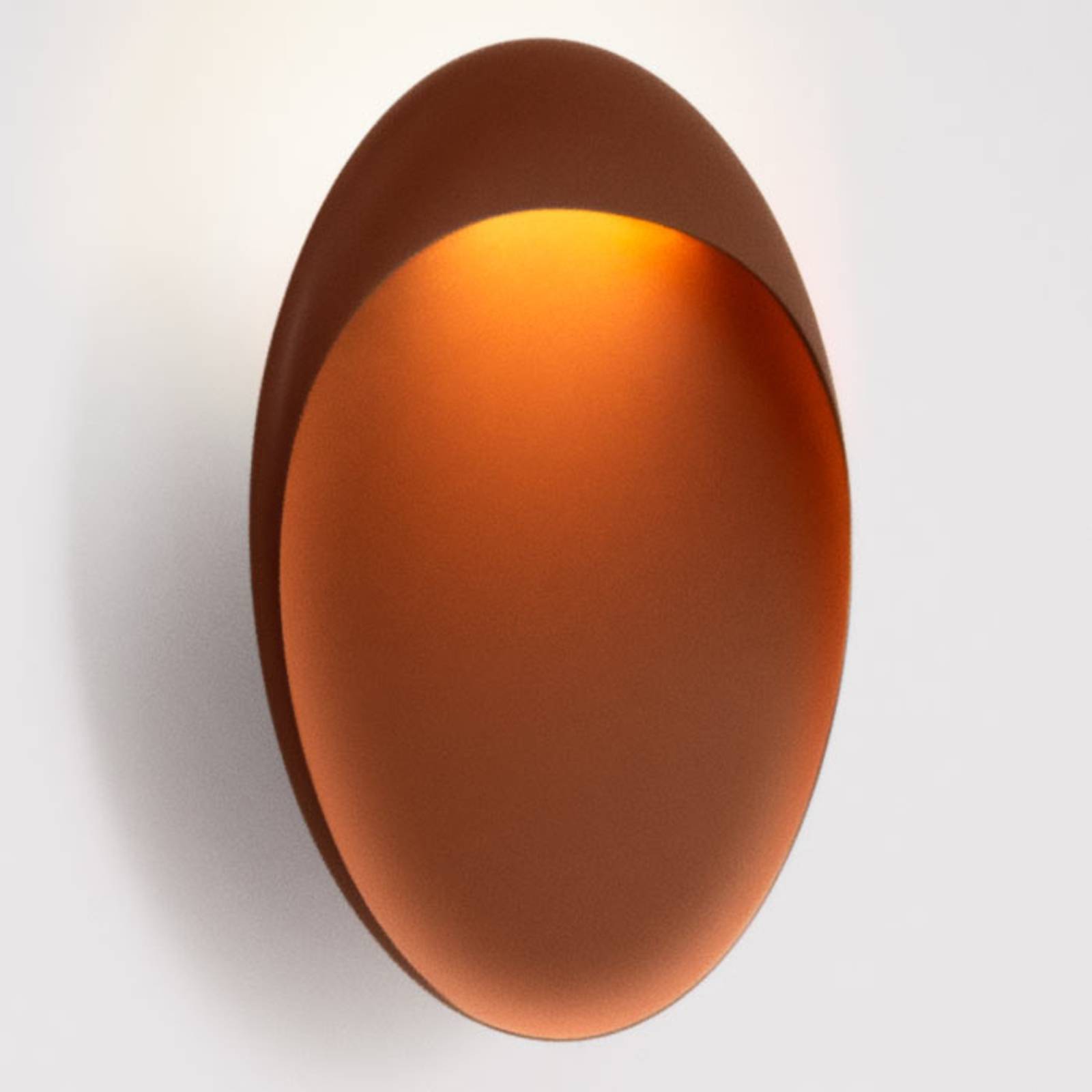 Louis Poulsen Flindt Wandlampe Ø40cm corten 3.000K