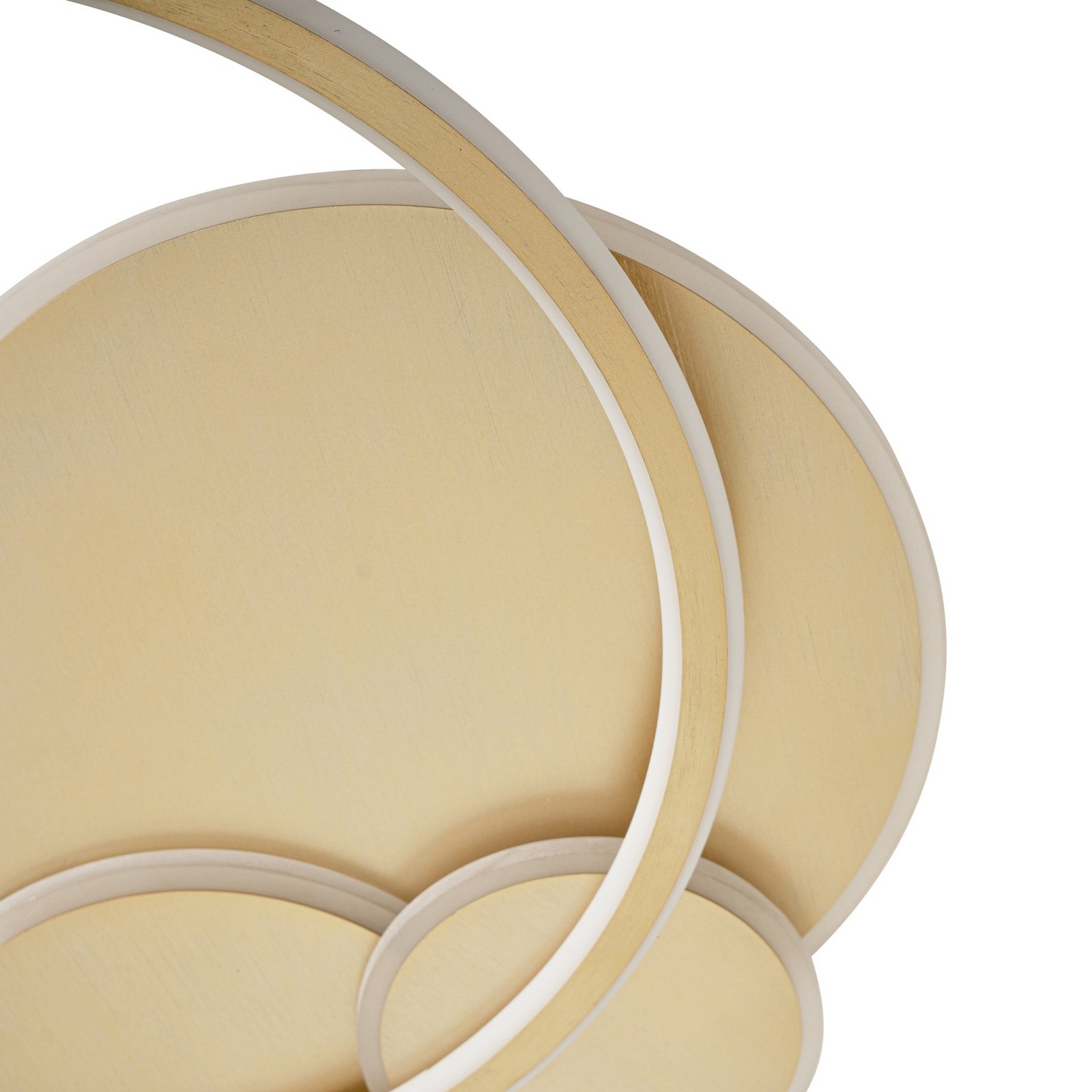 Lucande LED-Deckenleuchte Circulo, gold, 60 cm CCT, dimmbar
