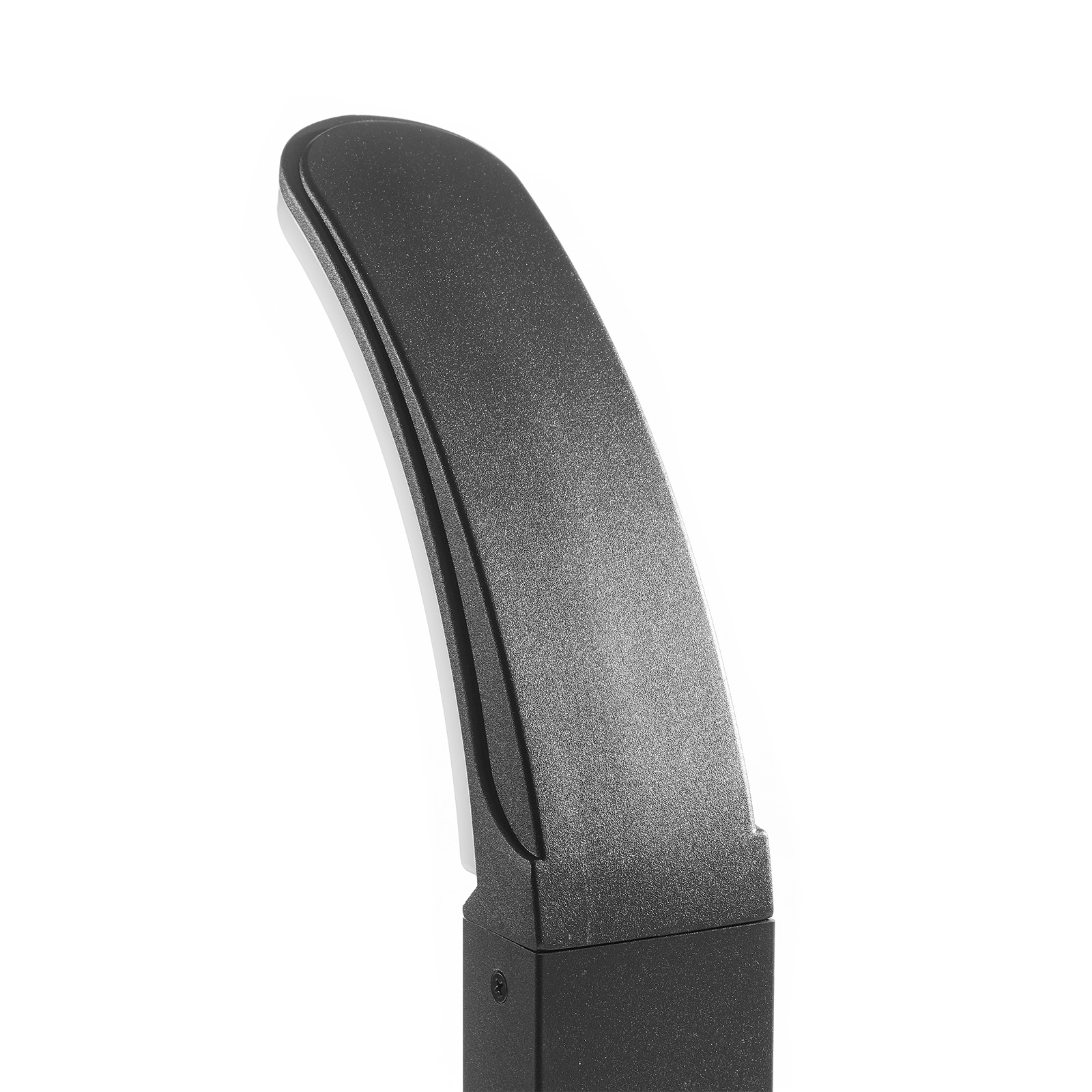 Fiumicino LED path lamp in a curved shape