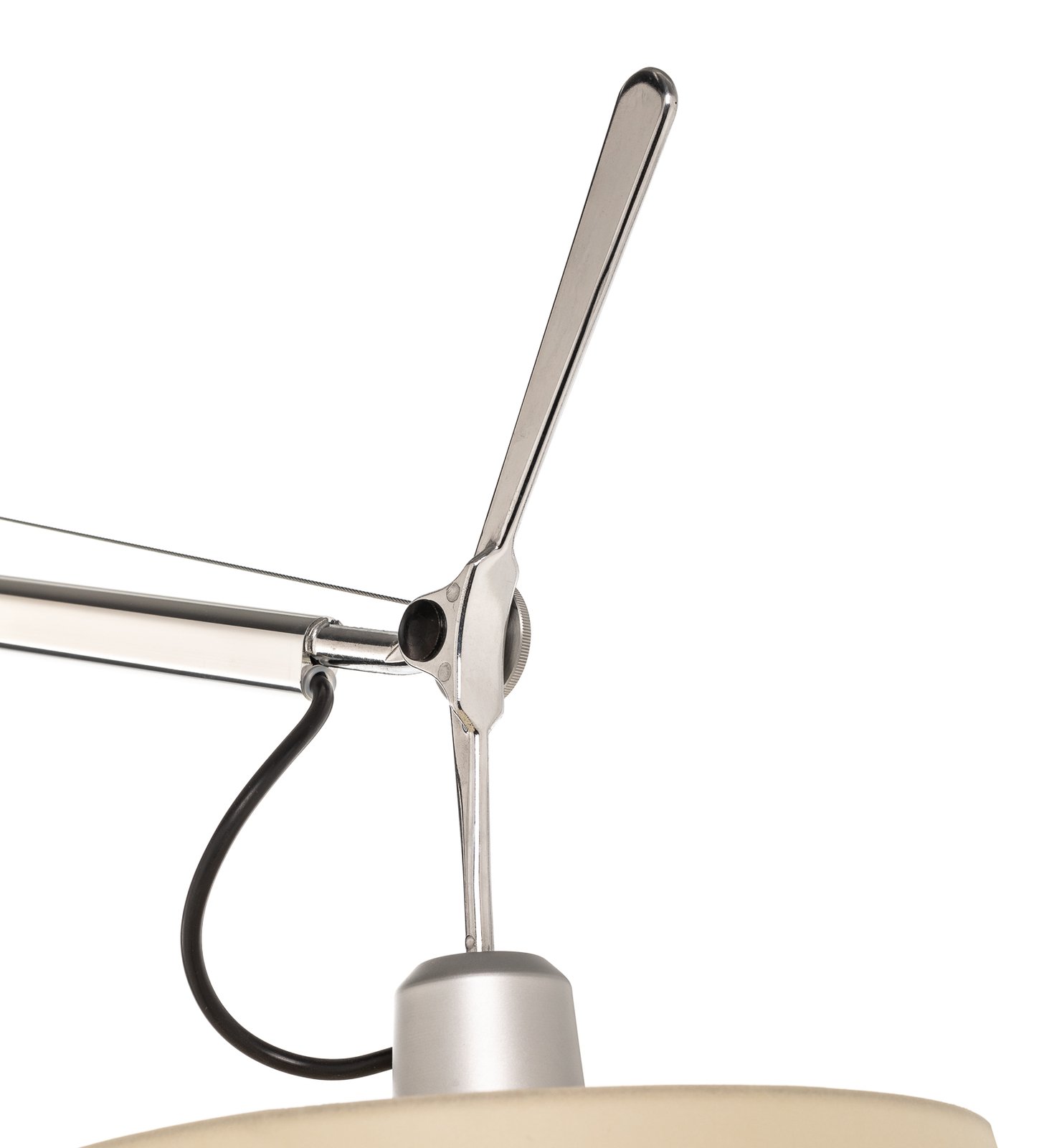 Tolomeo Mega Stehleuchte m/Dimmer Ø360 Pergament/Alu - Artemide
