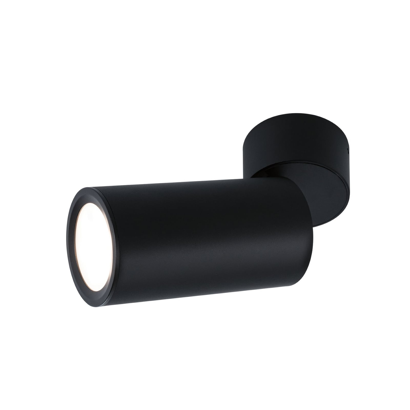 Plafoniera LED Paulmann Turnal Coin, metallo nero, 2.700 K