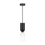 Maytoni suspension Memory, noir, Ø 8 cm, céramique, verre