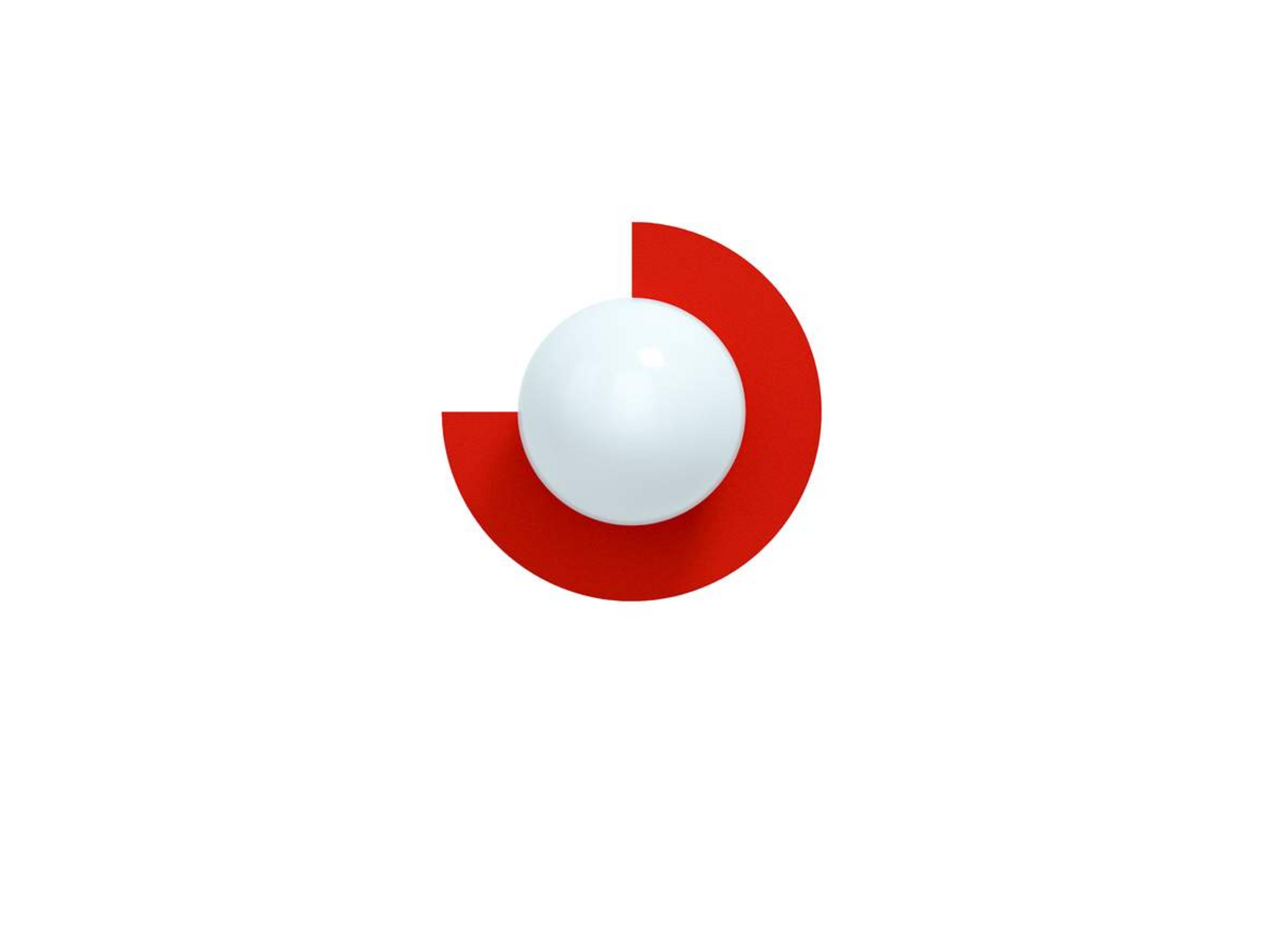 Candy Little Circle 270 S Wandlampe, rot - Swedish Ninja