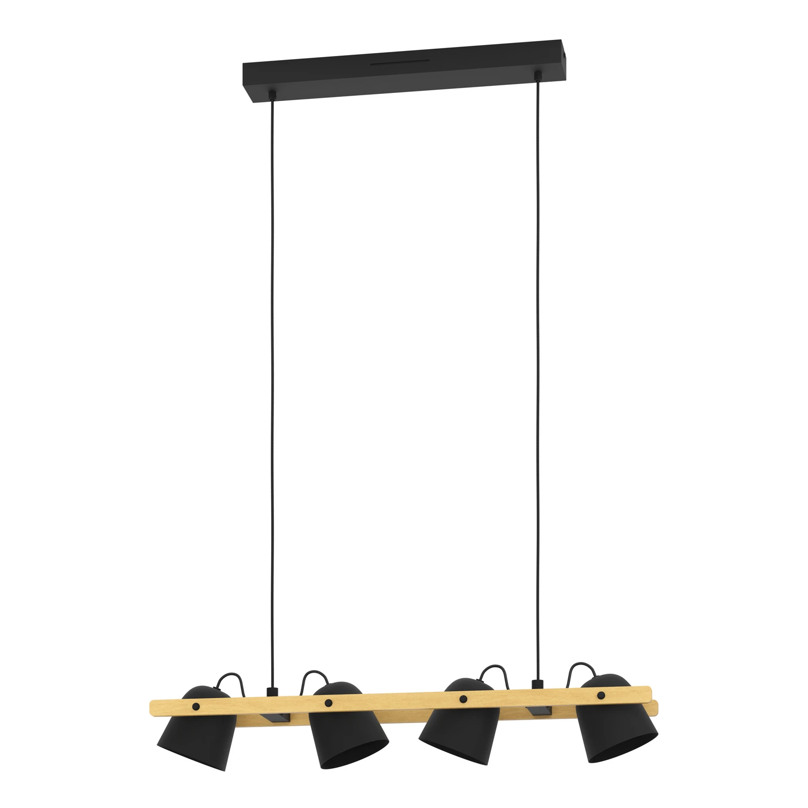 EGLO connect LED-Deckenleuchte Hornwood-Z, 4-fl., schwarz