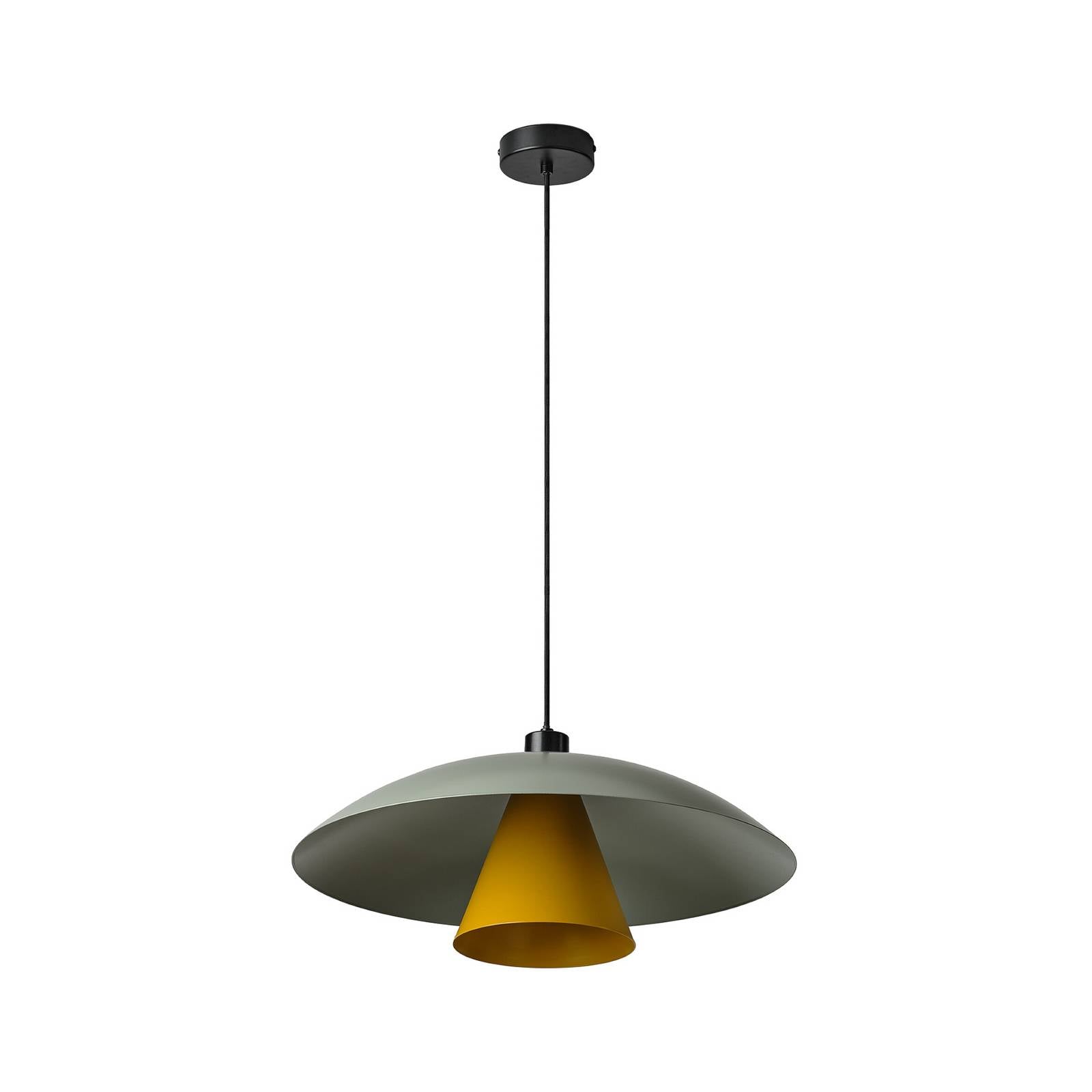 OSRAM Hängelampe Decor Flying Mushroom grün/gelb, Stahl, E27